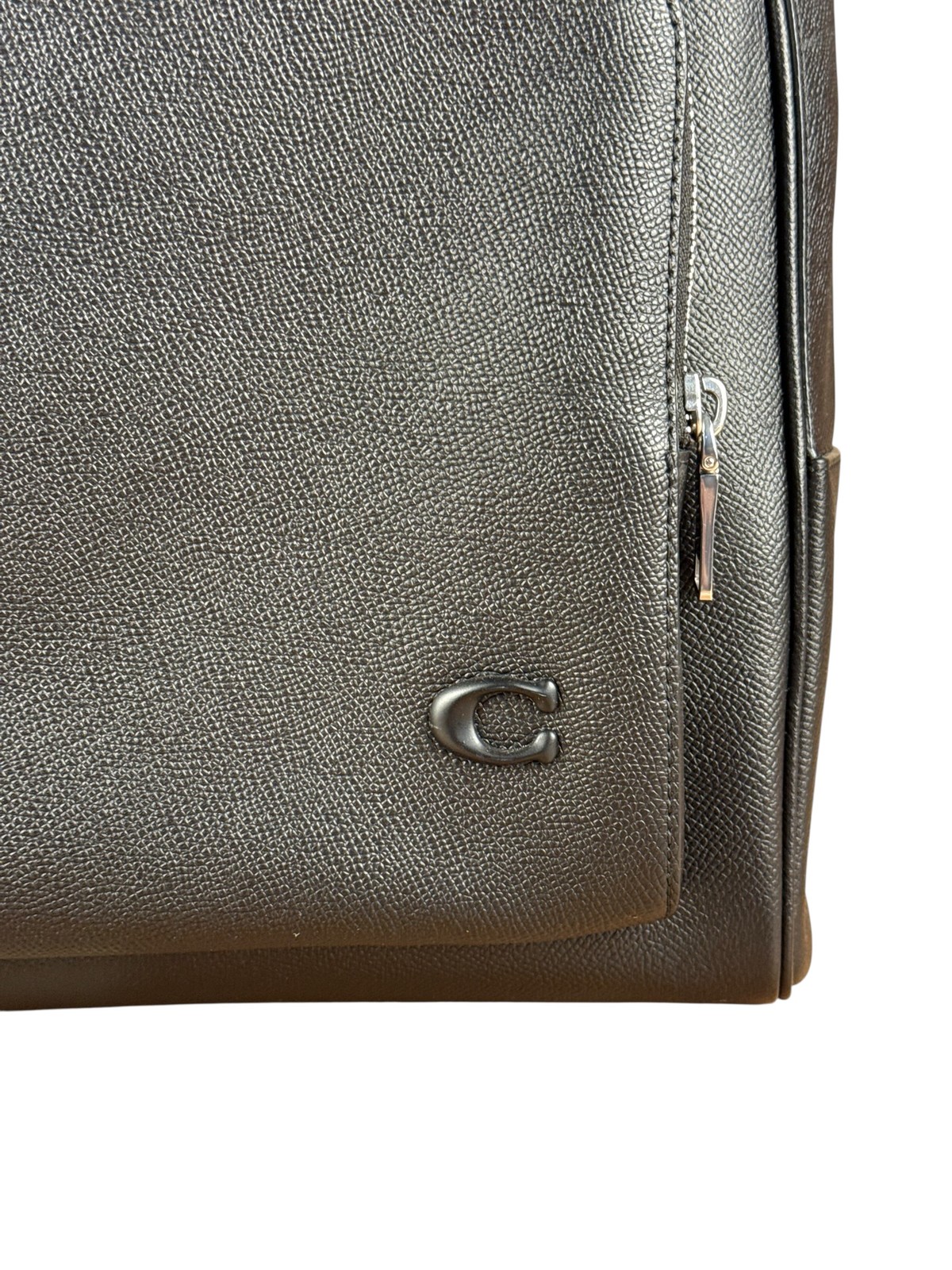 Size OS – Coach Black Crossgrain Leather Wade Backpack . Pre-Owned
