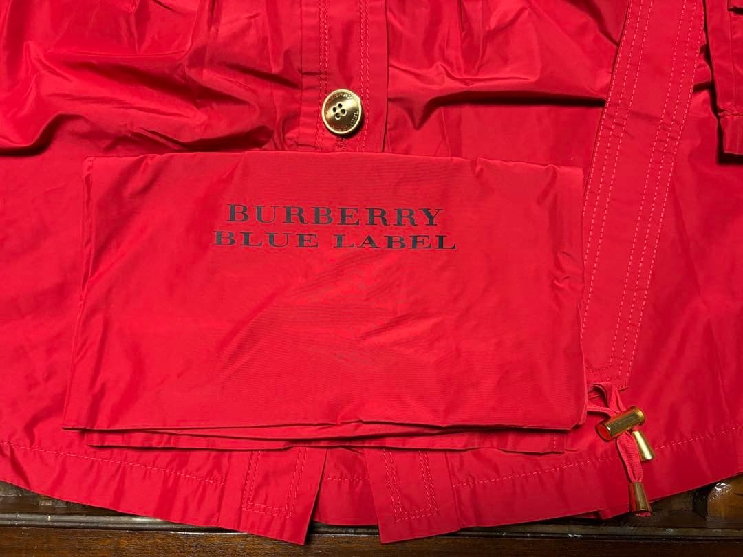 Burberry Blue Label Trench Coat Raincoat Detachable Hood