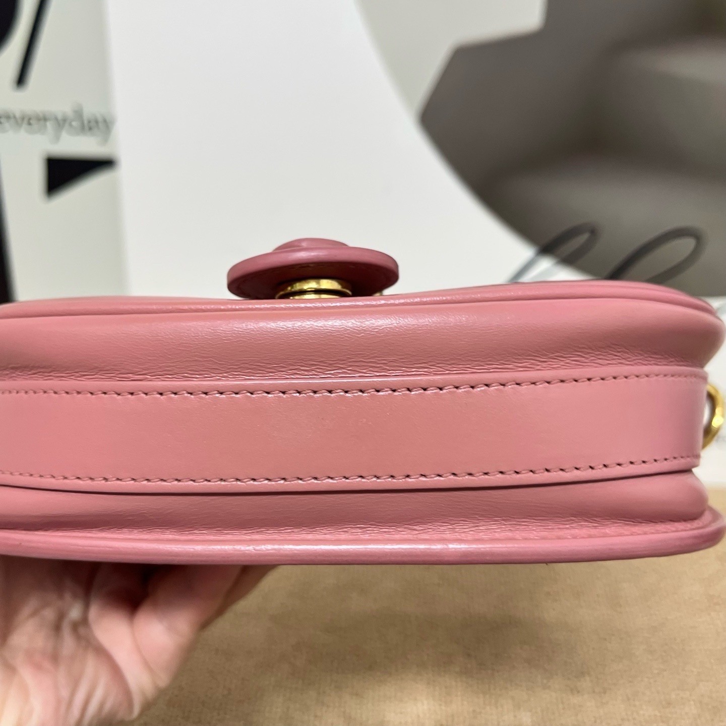 Dior Pre-Owned Authentic Saddle Bag Pink 17*13*4.5 Free Tracked Shipping
