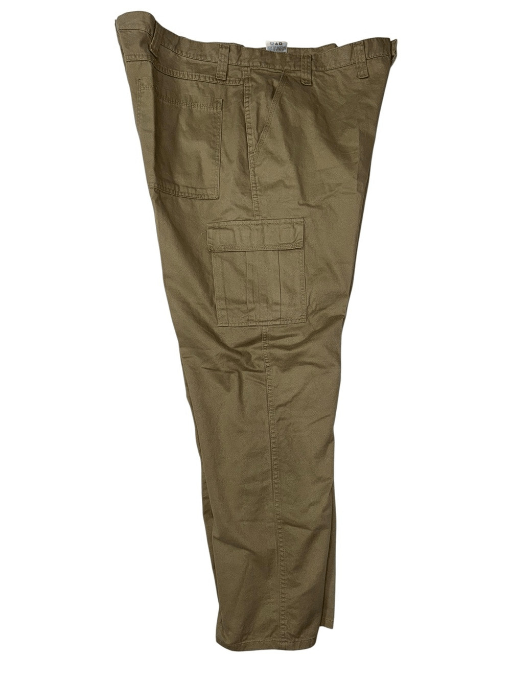 NEW NWT Wrangler Cargo Pants Beige Tan 100% Cotton size 44 x 32 Loose Fit