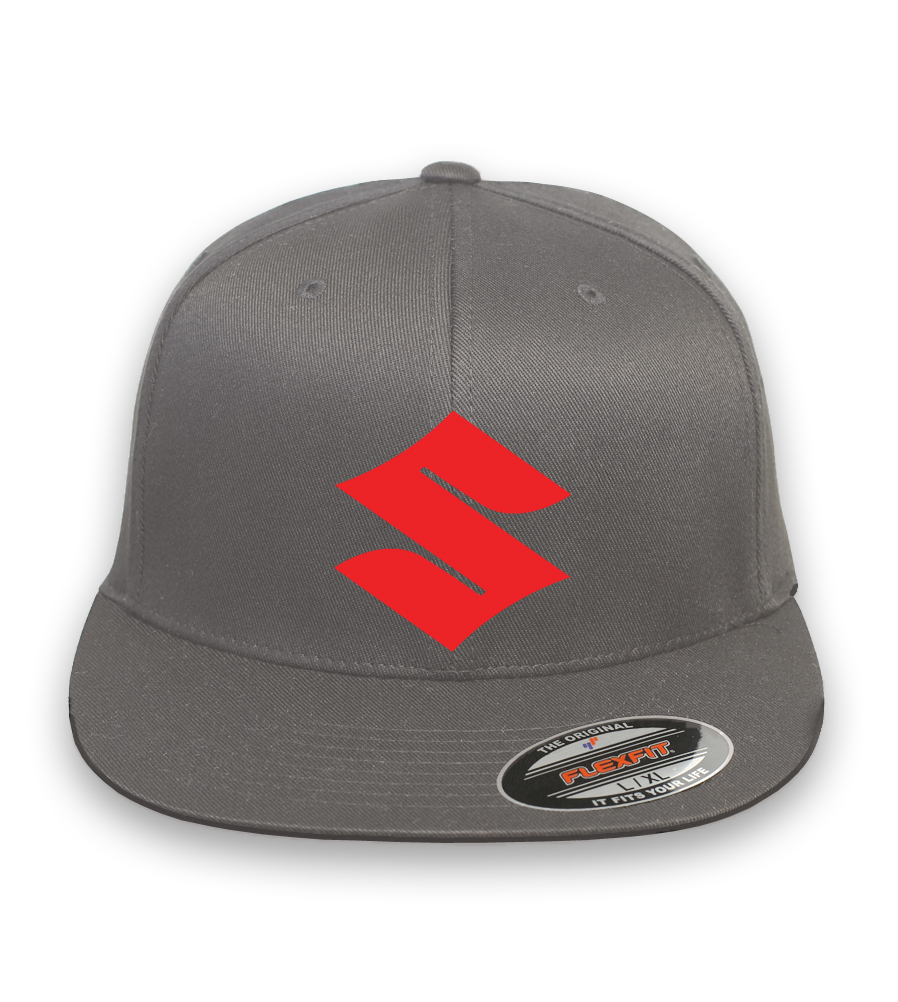 Suzuki Motorcycle Racing CURVED or FLAT BILL FLEXFIT HAT*FREE SHIPPING in BOX*