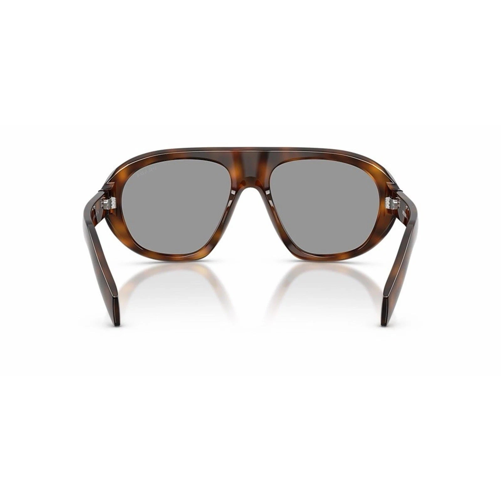 PRADA PR C05S 20D50Q Tortoise Grey Lens Oversized Sunglasses AUTHENTIC