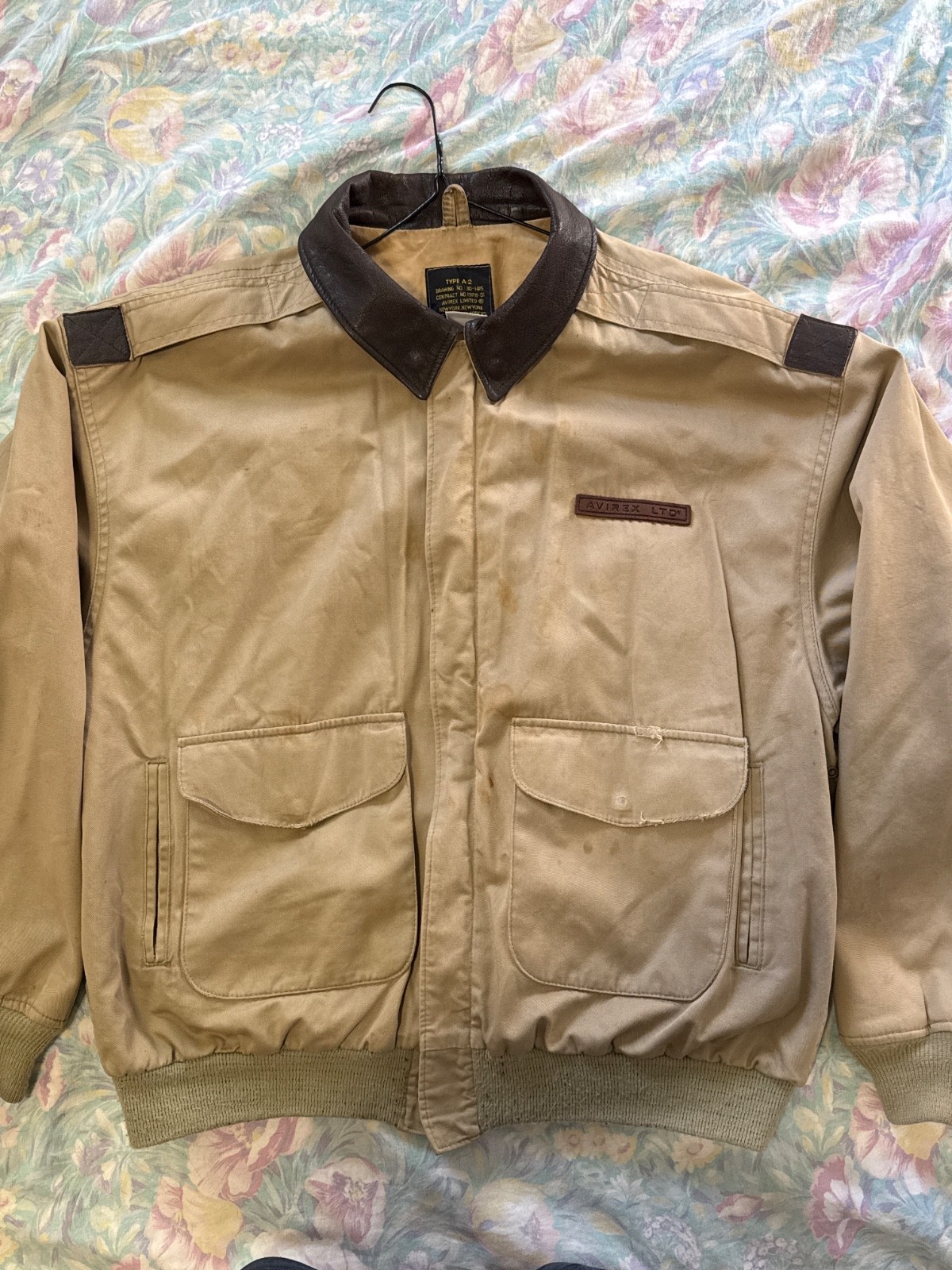A-2 WWII Army Air Forces Appreciation Vintage Avirex Mens Bomber Jacket L MiUSA