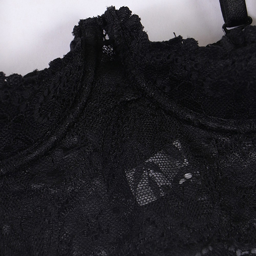 Sexy Womens Cupless Open Bra Bralette Lace Lingerie Underwear Half Cup Bra US