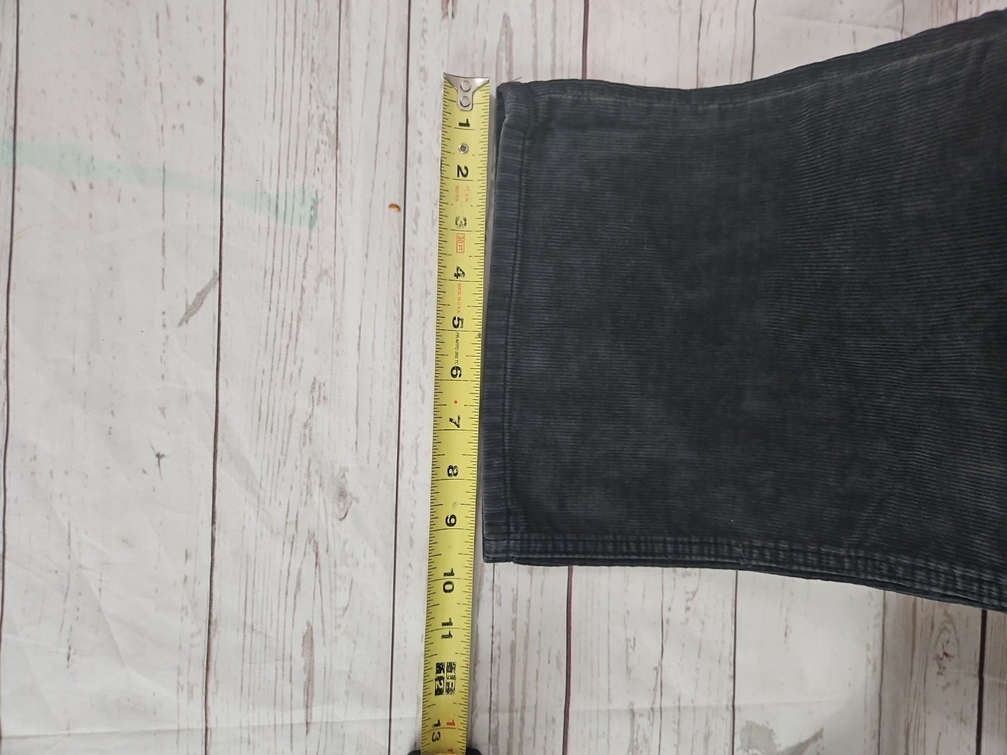 Marc Moto Men Size 30×32 Motorcycle Corduroy Bootcut Charcoal Gray Jean