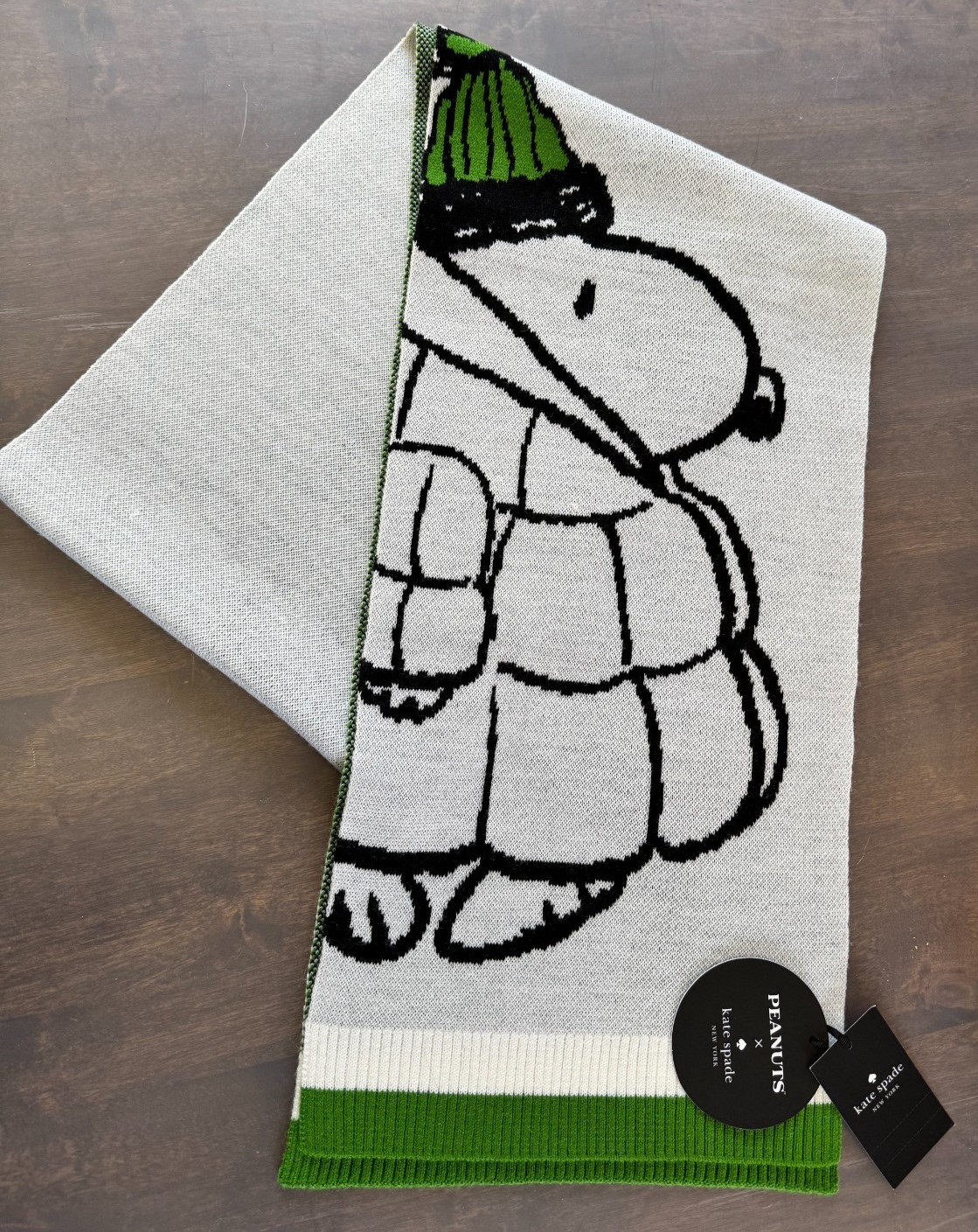 Kate Spade x Peanuts Snoopy Scarf Muffler Limited Edition – Retail $149 – NWT