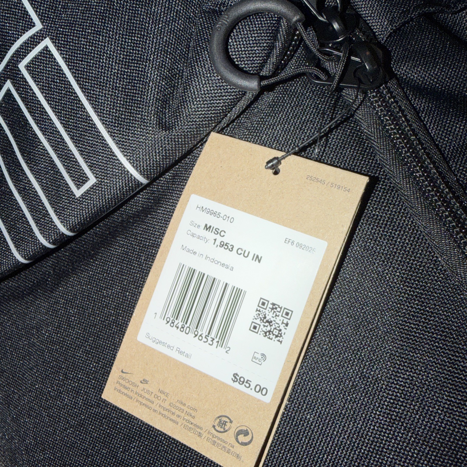 Nike Varsity Elite Bag (32L) Black’ / New with Tags / HM9965-010