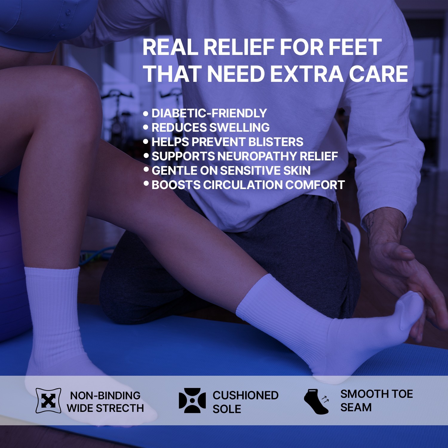 Diabetic Ankle Quarter Socks for Men Women Wholesale Bulk Lot Health Circulatory