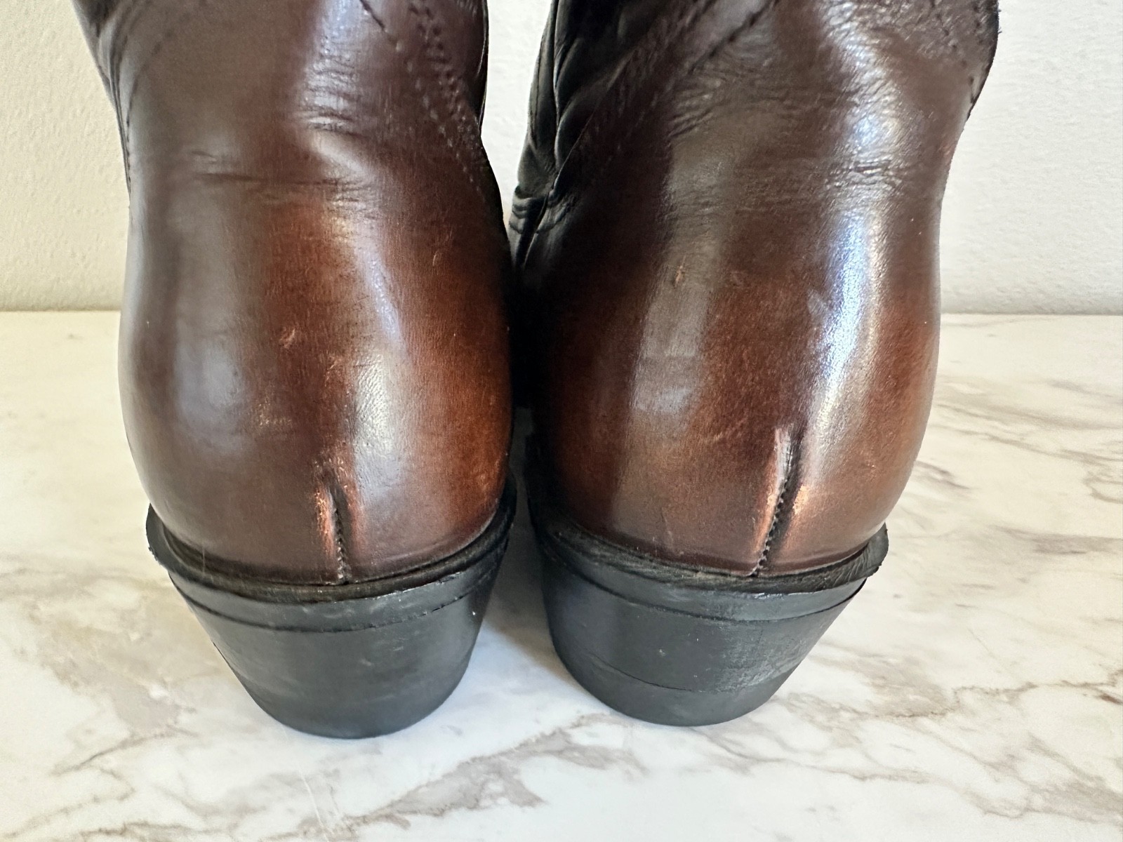 Red Wing Pecos Boots Men’s Size 10 D Brown Leather Western Pull On 9801 Cowboy