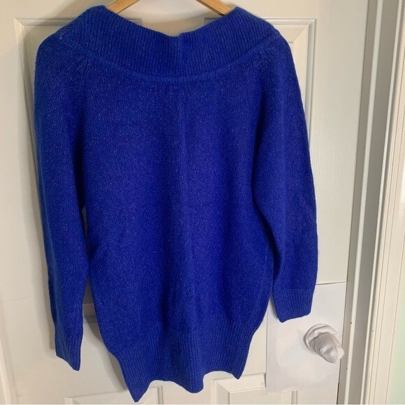 Vintage MAINFRAME Royal Blue Sweater Silk Nylon Angora Material Size Small