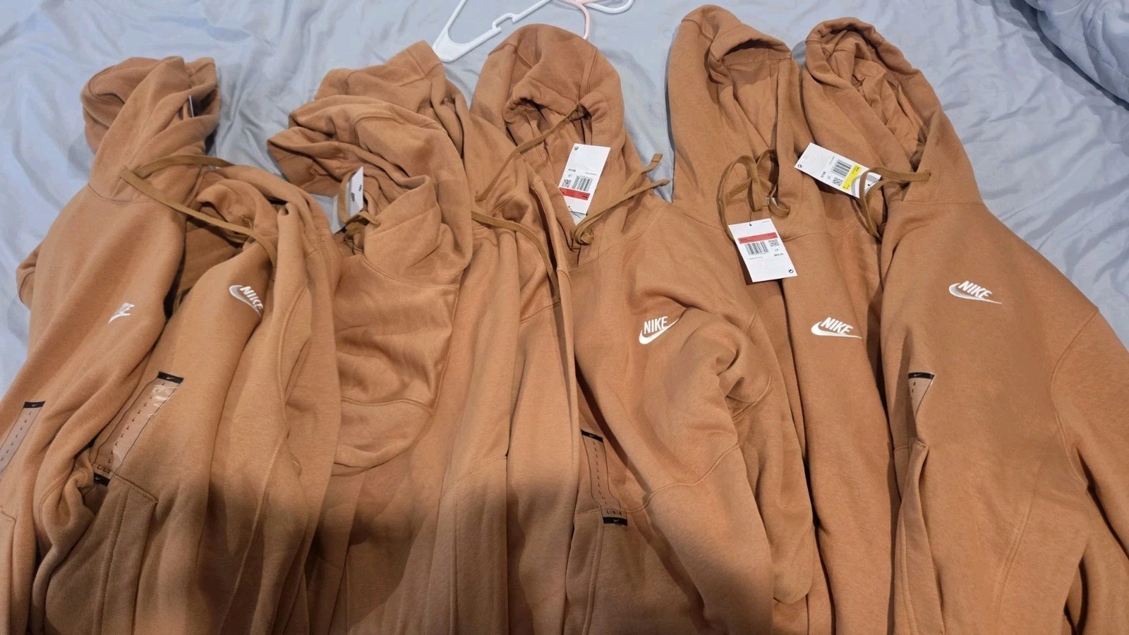 NEW Nike Sportswear Club Fleece Pullover Hoodie Mens Large Rust
