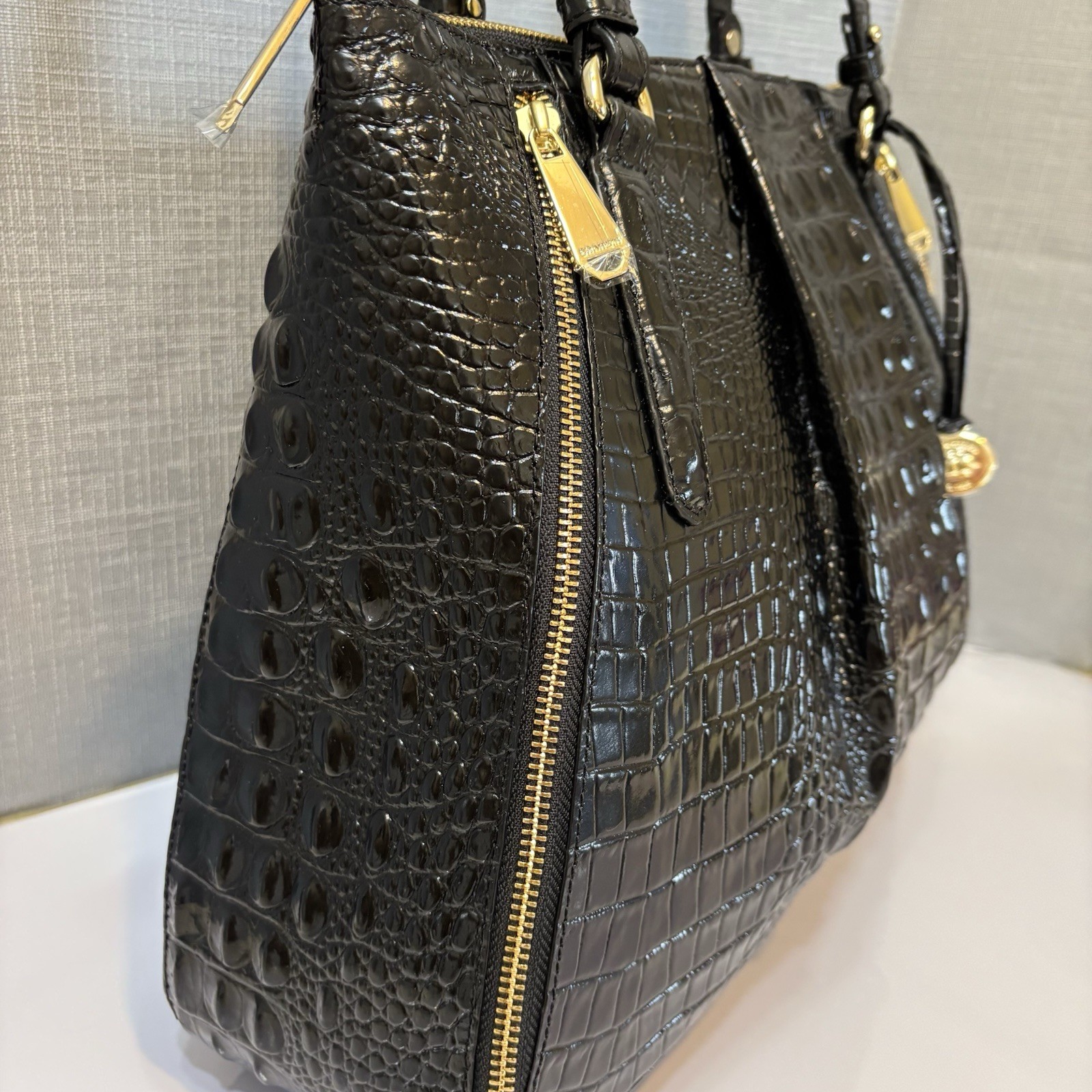 BRAHMIN ADINA Black Melbourne Leather Tote Leather NWT – See pics / 2 available