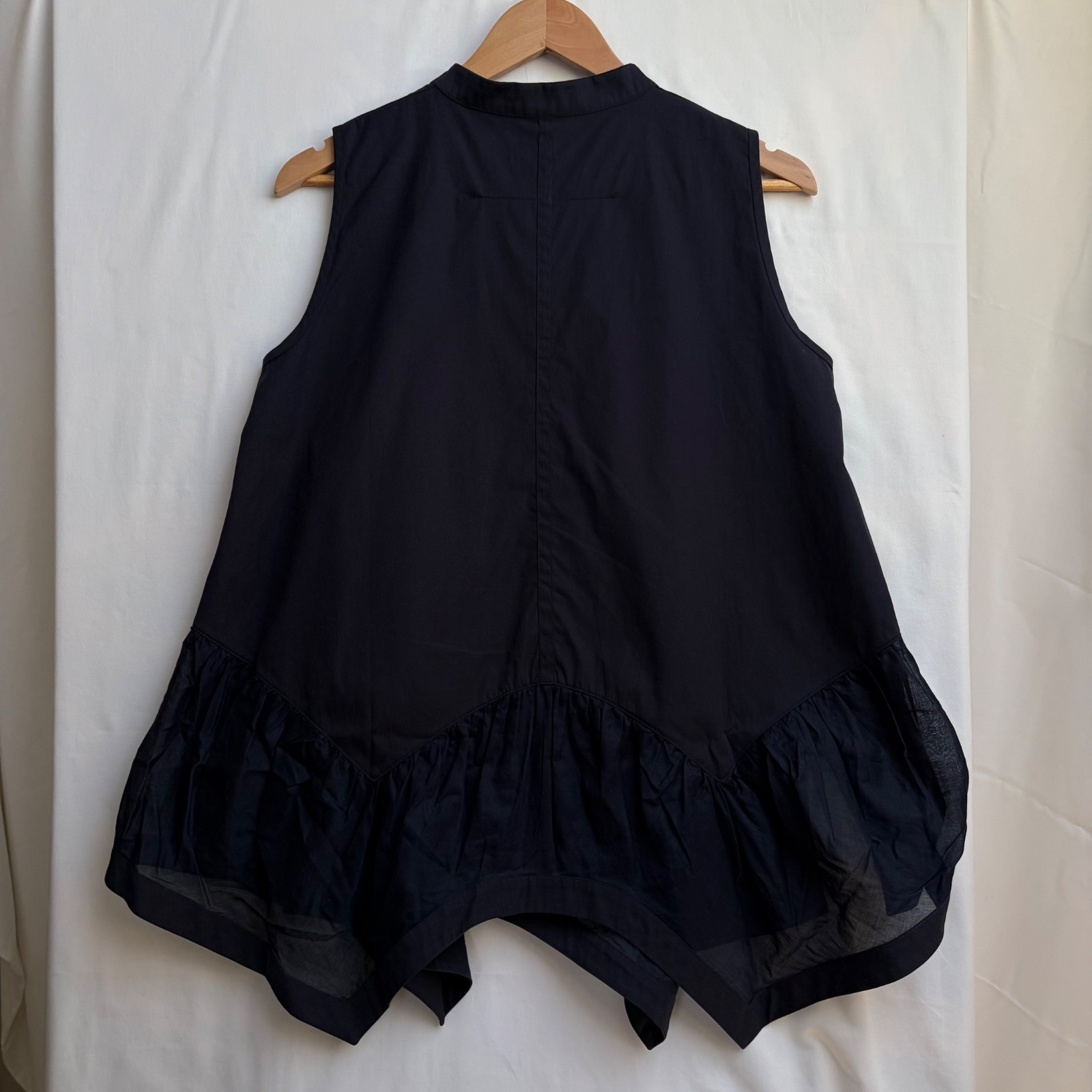 Givenchy Paneled Navy Long Tie Blouse (40) (riccardo tisci)