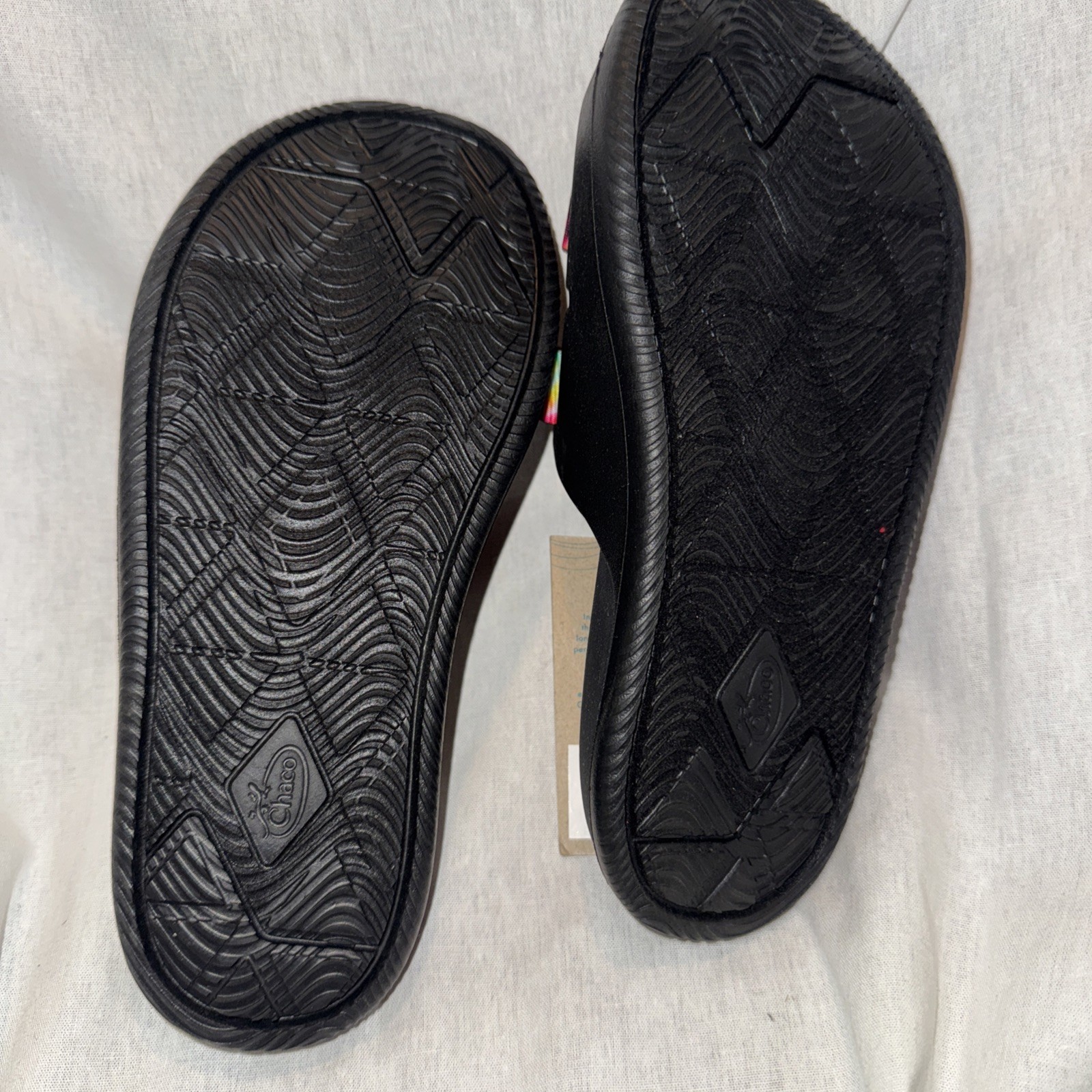 Chaco Chillos Kids Dark Tie Dye Slides Sandals JCH180342 Size 2 NWT