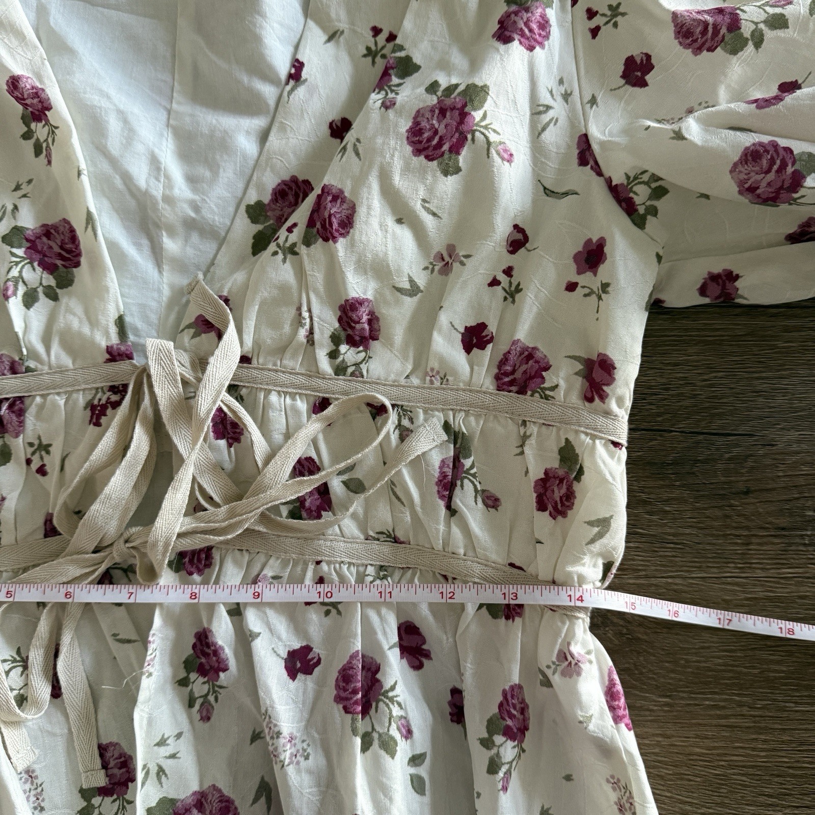 Aureum Women’s Floral Top Milkmaid Fairy Cottagecore SZ M Bohemian Peasant