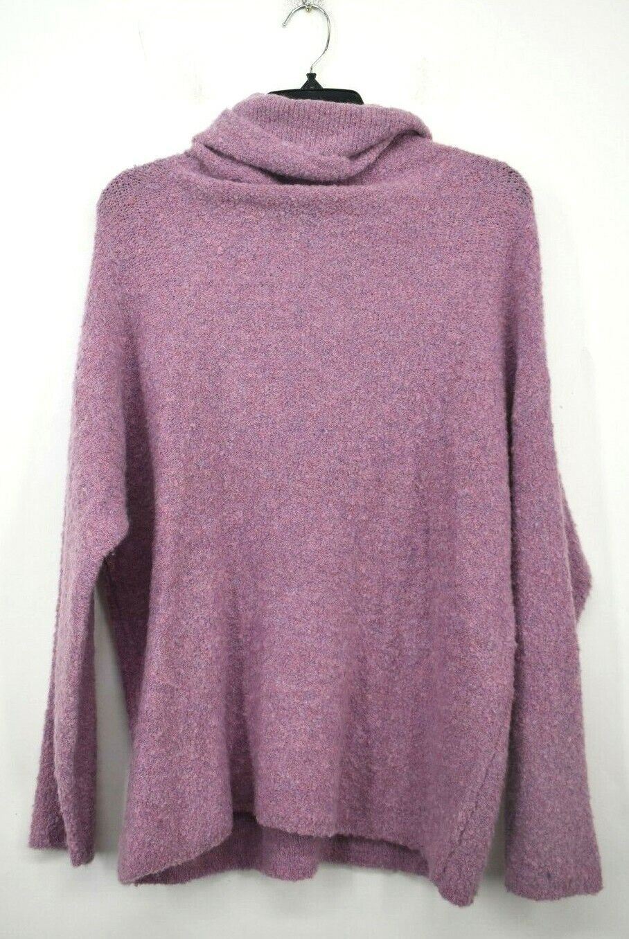 Catherine Malandrino Womens Cozy Eyelash Knit Turtleneck Sweater Stretch NWT