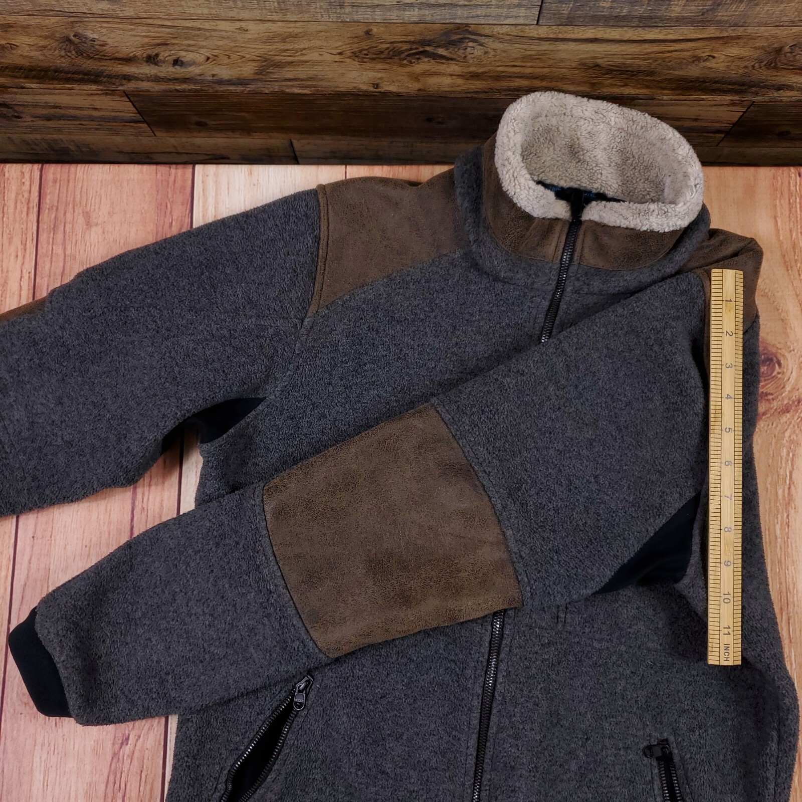 Kuhl Jacket Sweater Sherpa Fleece Elbow Pad Size Small