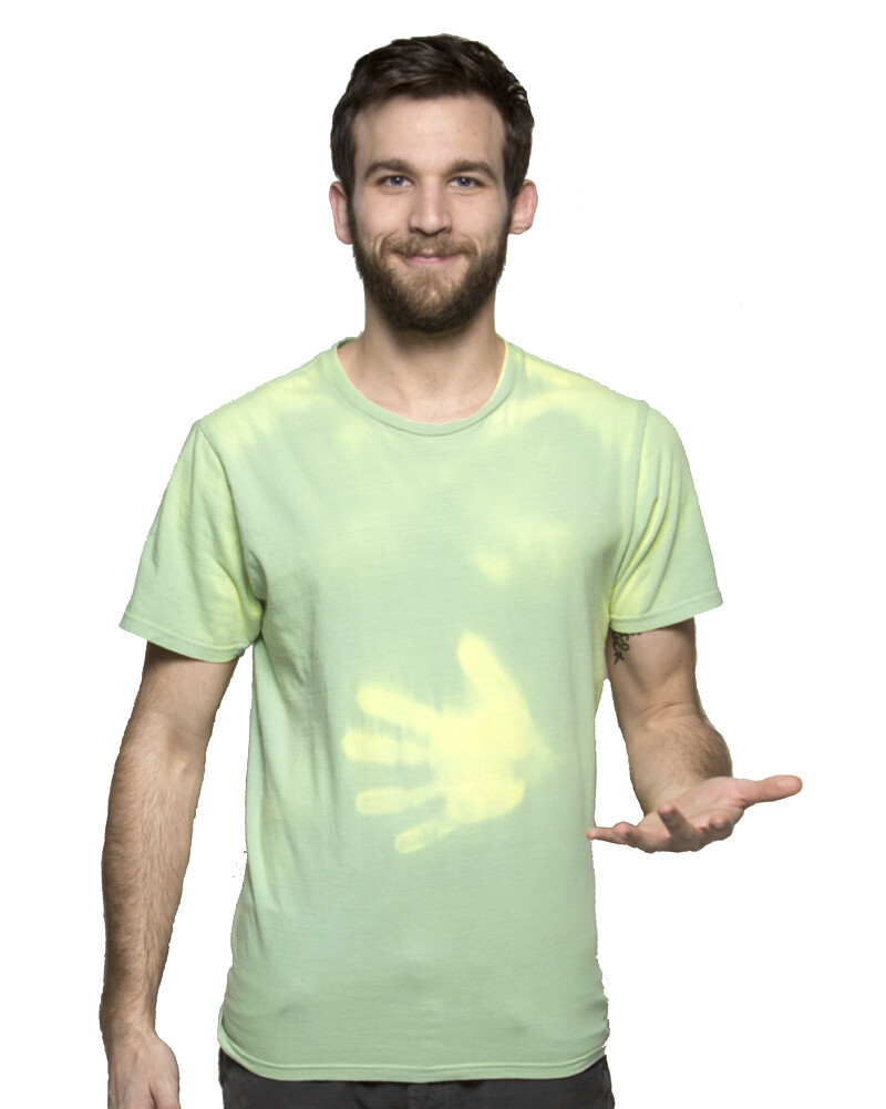 Shadow Shifter Color Changing Adult GREEN TO YELLOW T-Shirts like 90s Hypercolor