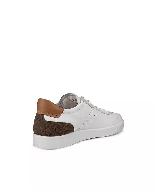 ECCO Men’s Street Lite Retro Sneaker White Gravel Cashmere EU 43 Size 9 – 9.5 US