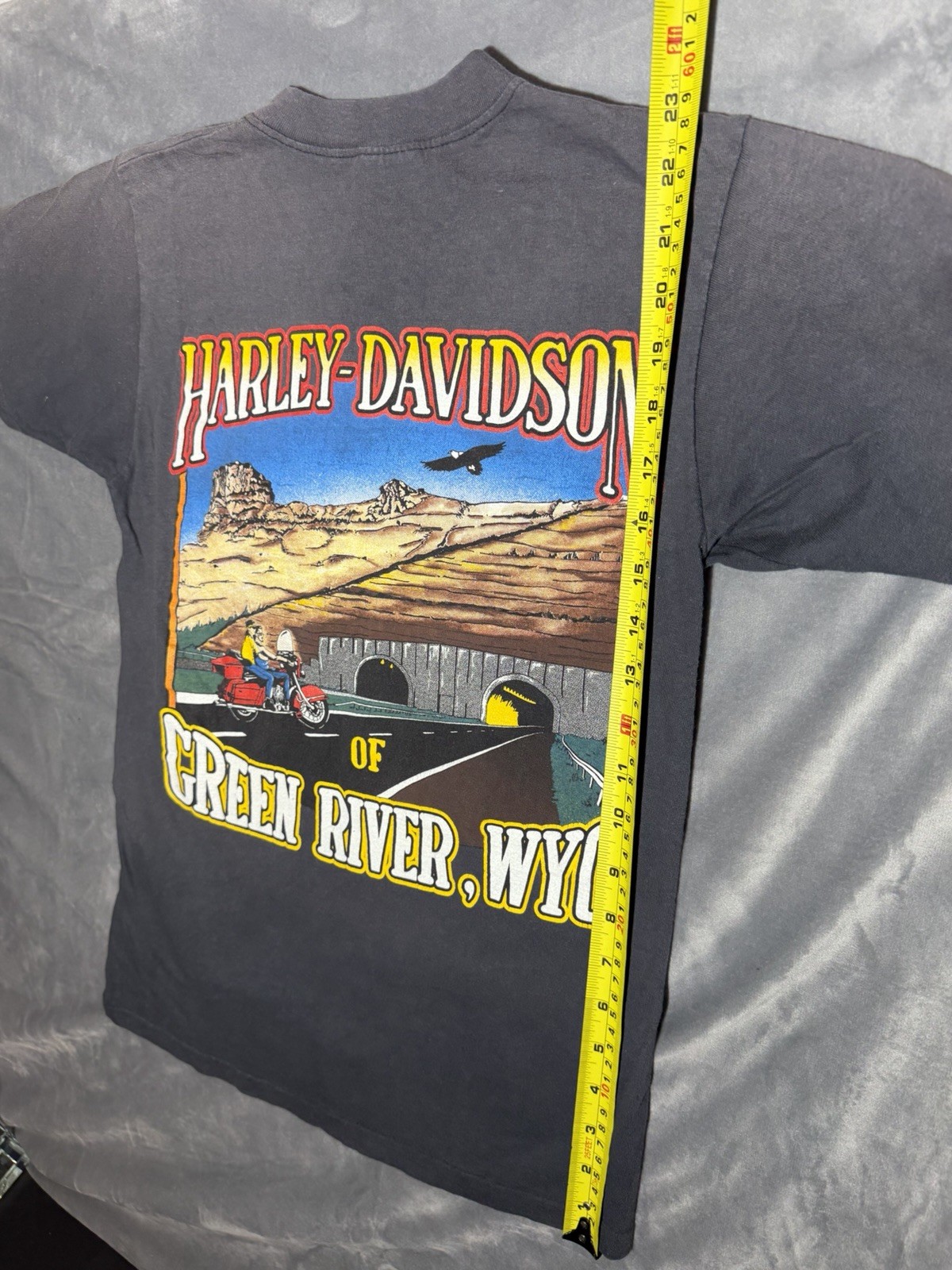 1990 Harley Davidson T shirt Green River, Wyoming. R.K.Stratman