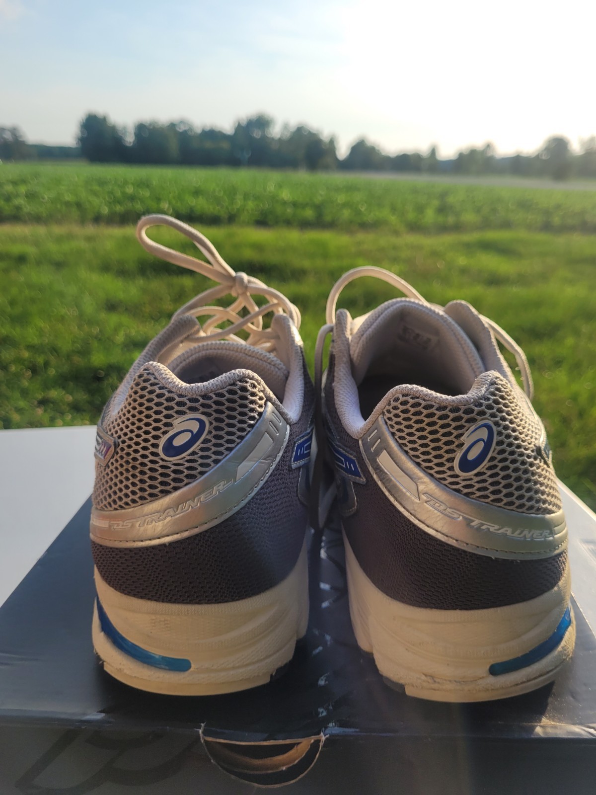 – ASICS Gel DS Trainer White Blue Size 13