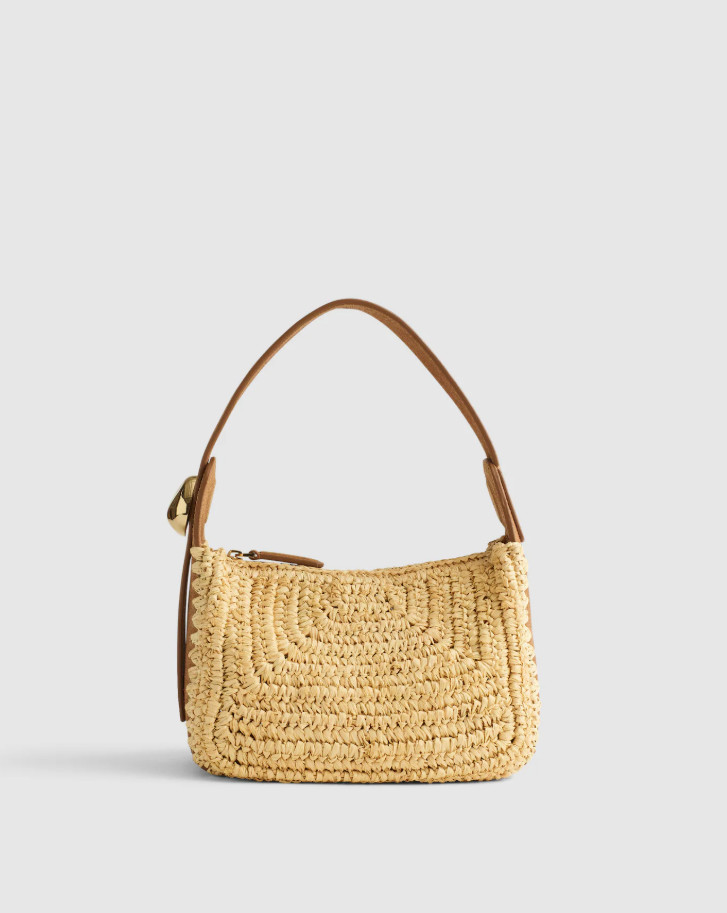 The Sculpted Metal Wristlet Bag