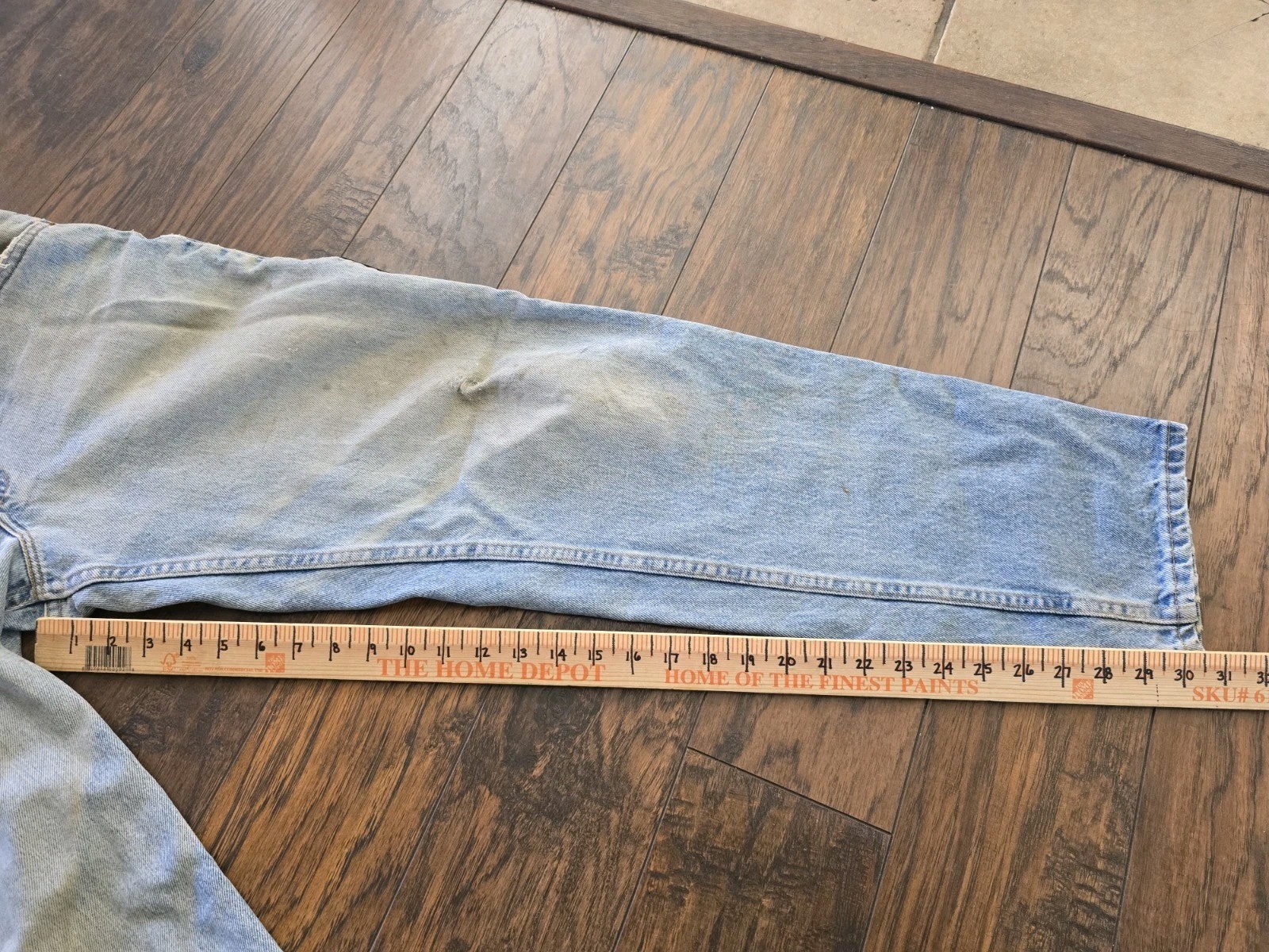 VTG Levi’s 550 Jeans 33×32 Relaxed Fit Tapered Leg Light Wash USA Red Tab 90s