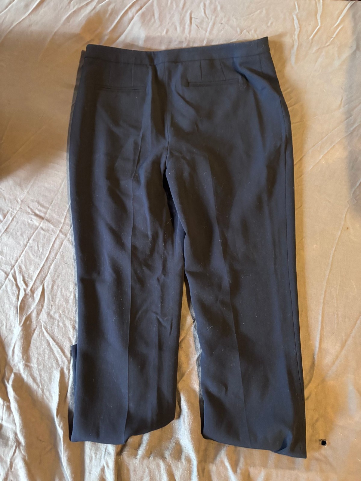 Karl Lagerfeld Pants Womens Not Specified Black Tailored Straight Leg Cuffed