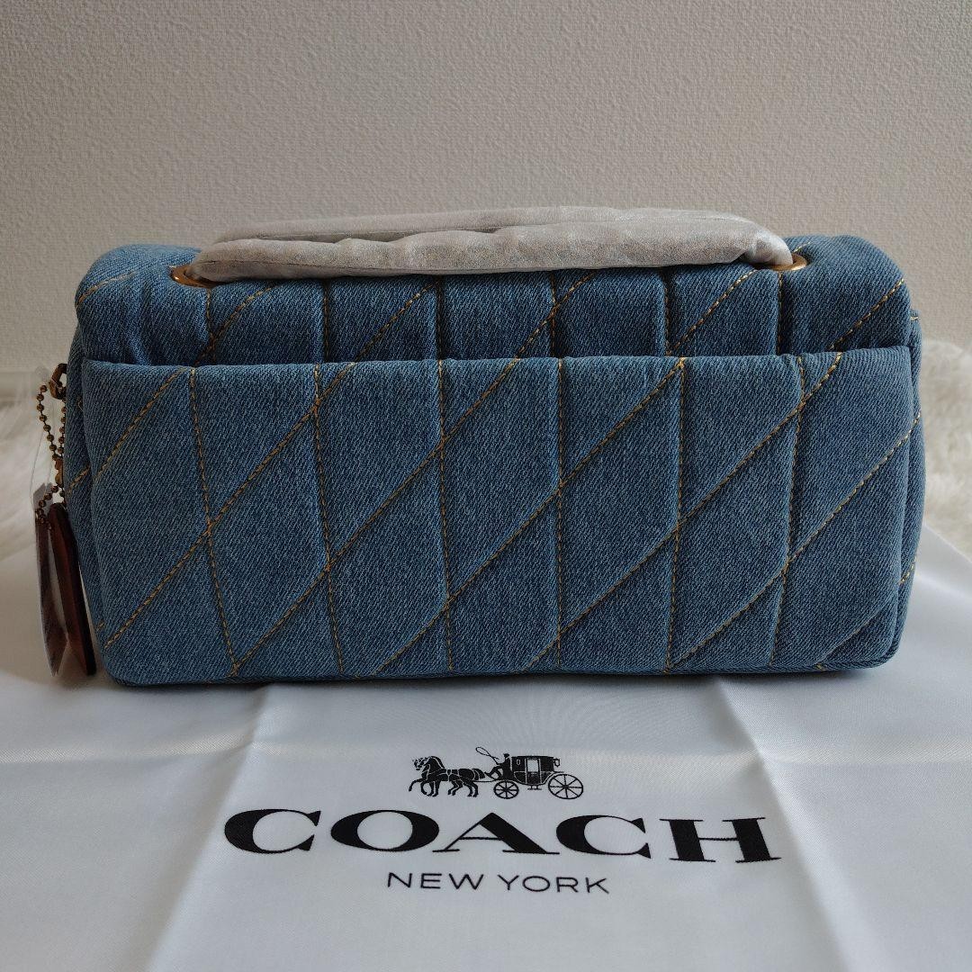 Brand New COACH Denim Quilted 26 Shoulder Bag CR704