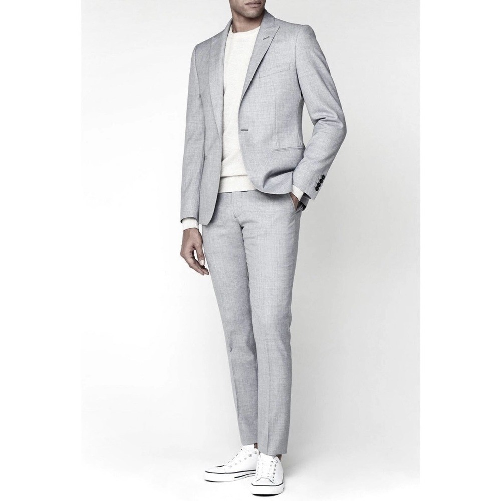 BEN SHERMAN | 36 x 28 | Mohair Light Grey Lightweight Tailored Slacks MSRP$179