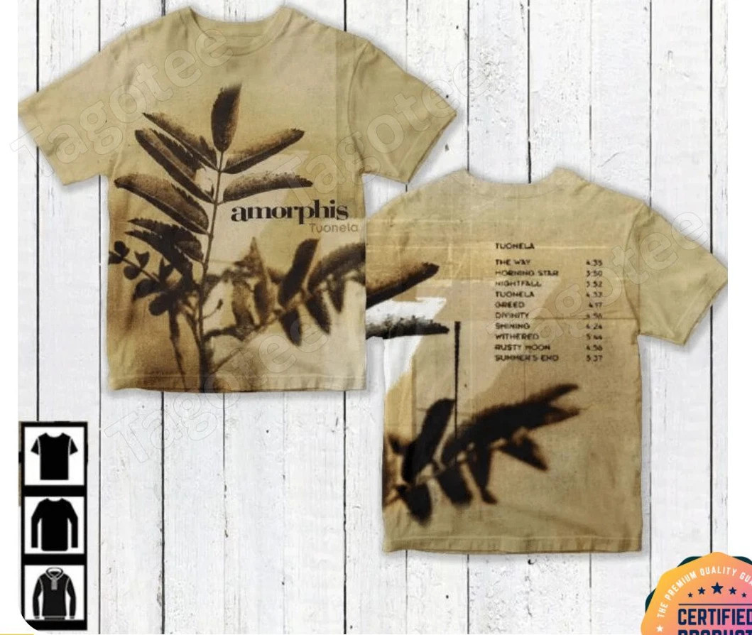 New Amorphis Tuonela Album S-5XL Shirt All Over Print 3D Shirt For Men TD1348