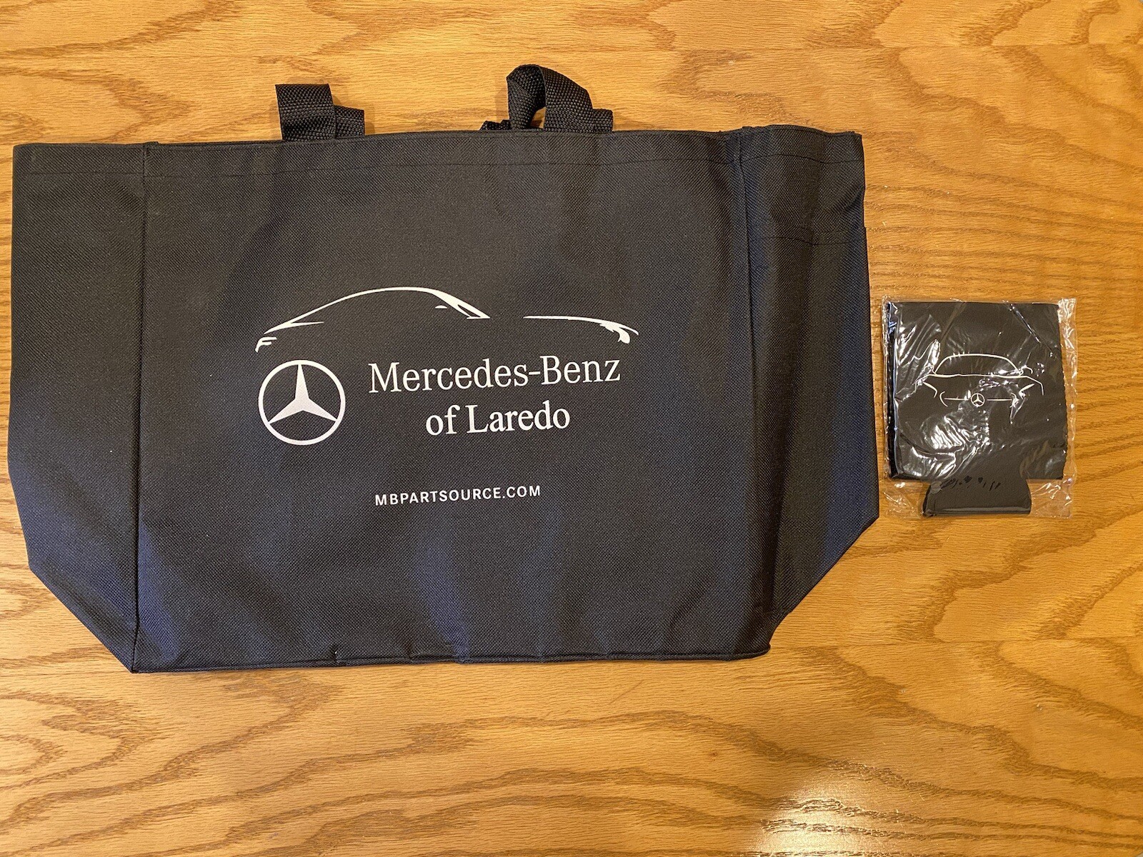 NEW MERCEDES-BENZ Canvas Nylon 2 Handle Tote Bag 16“X14”x6”+Drink Sleeve Cooler