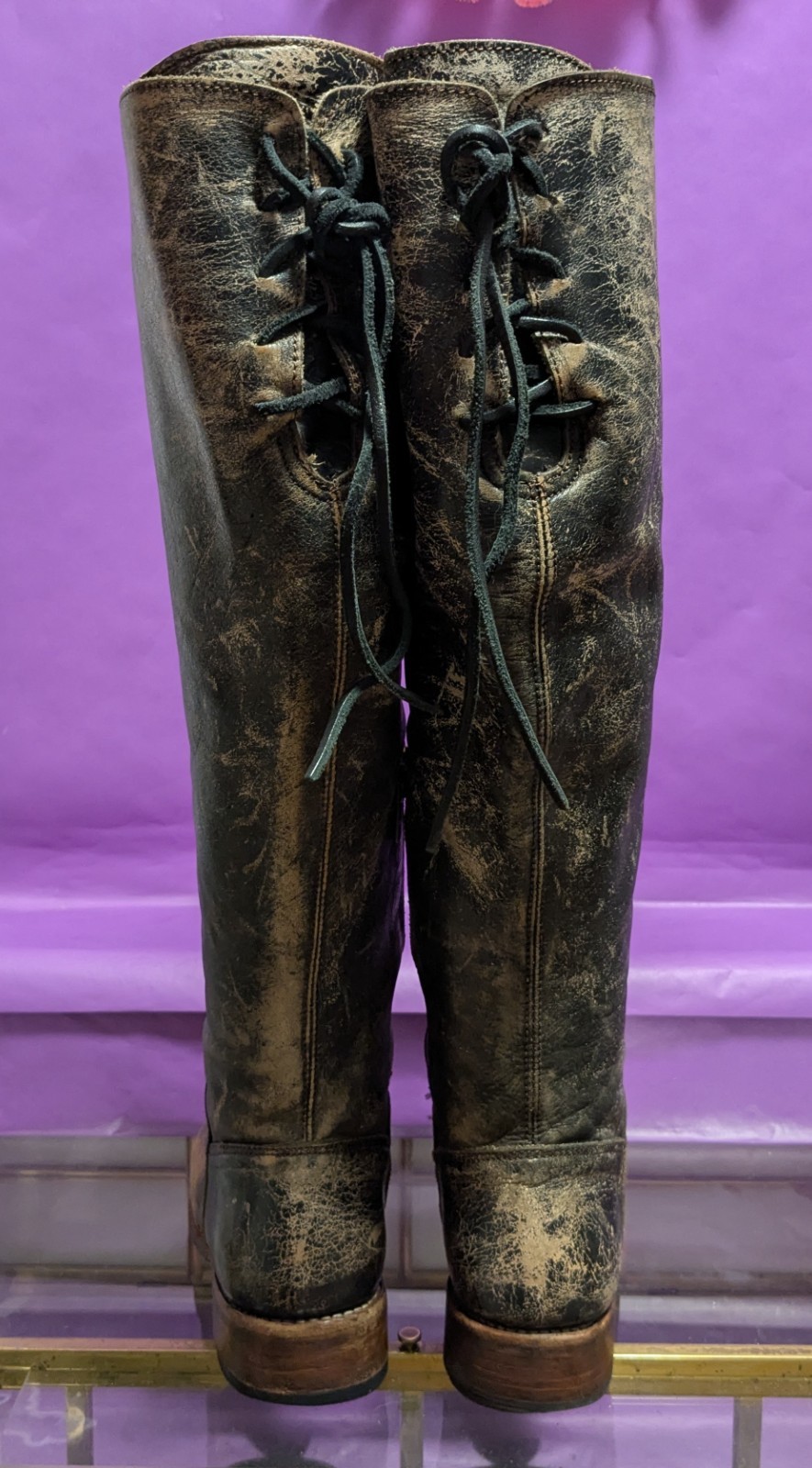 Bed Stu Manchester Hand Wash Leather Tall Riding Boots Women’s 7.5