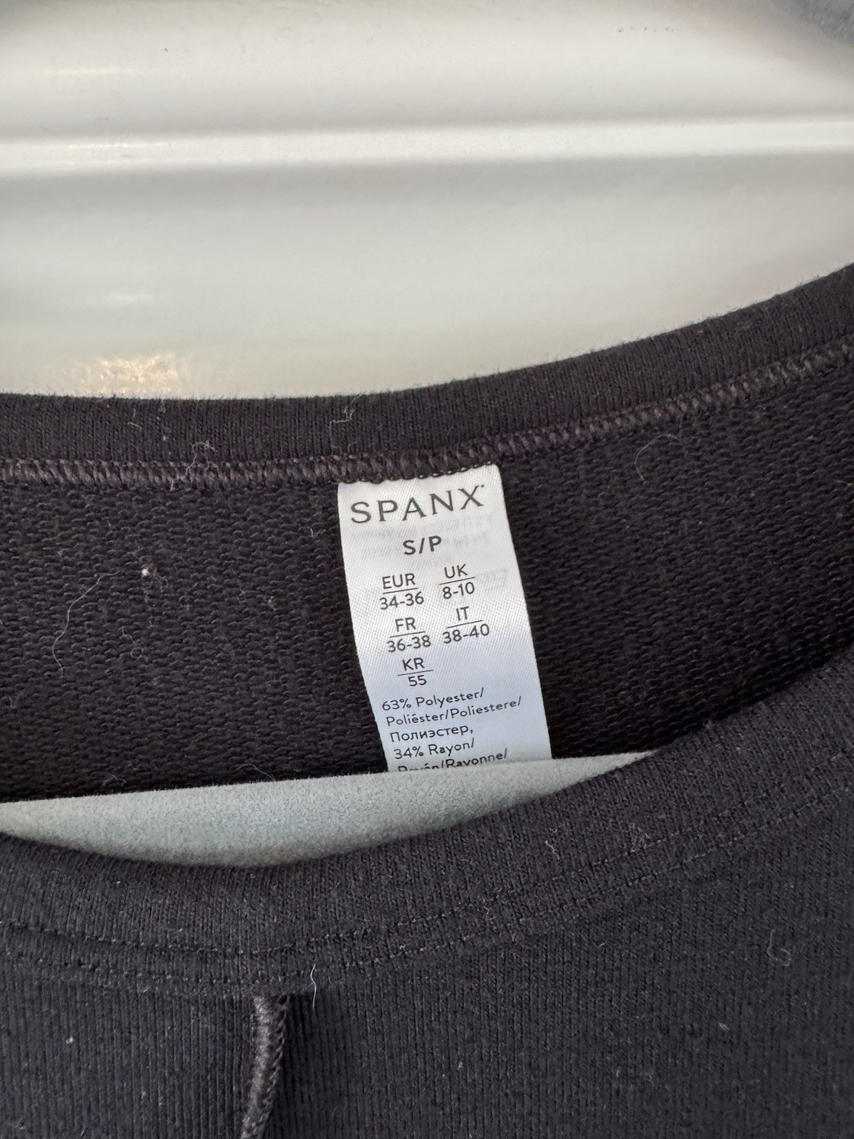 (1) NWT Heather Grey and (1) NWOT Black SPANX Oversized Small Dolman Sweatshirts
