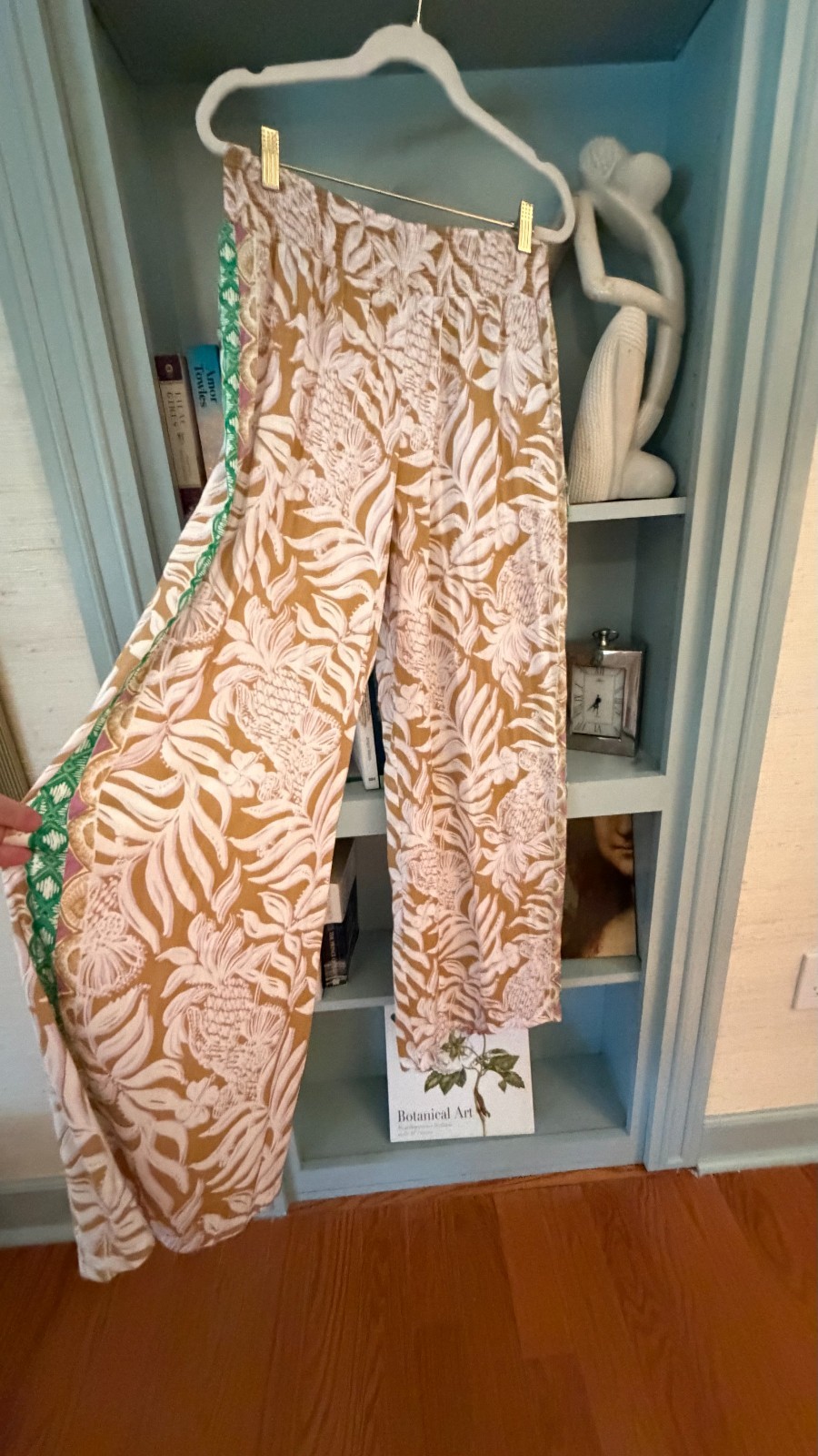 Lilly Pulitzer Octavia Pant Set M Strapless Smocked Wide Leg Resort Coastal