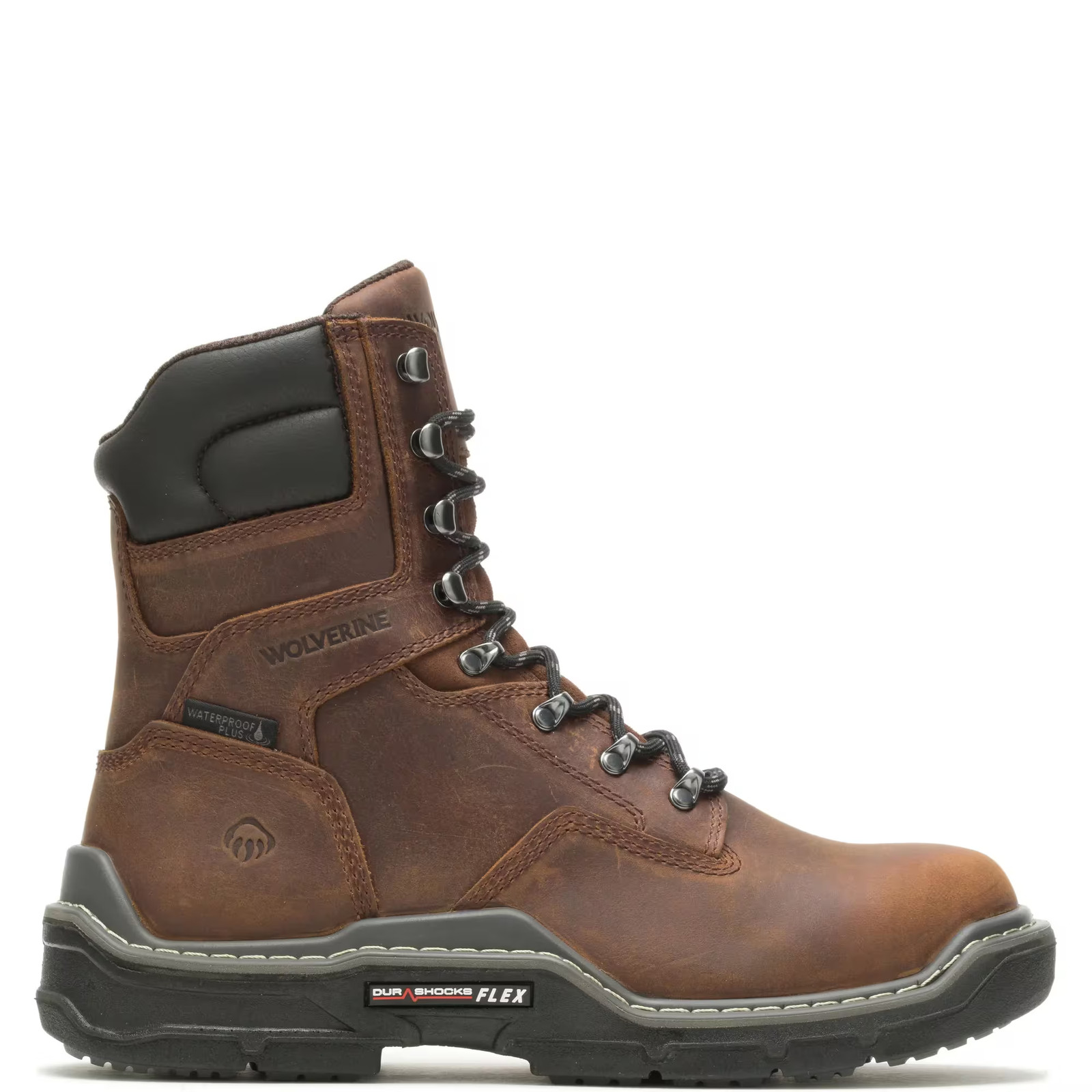Wolverine Men Raider DuraShocks® Waterproof 8″ Work Boot Shoes