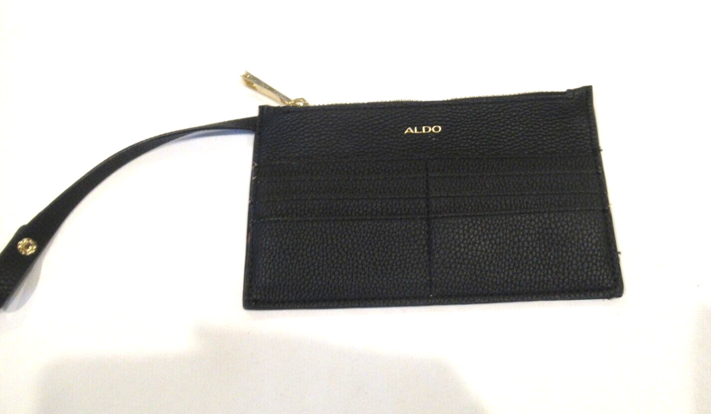 Aldo black wallet, 8 card slots