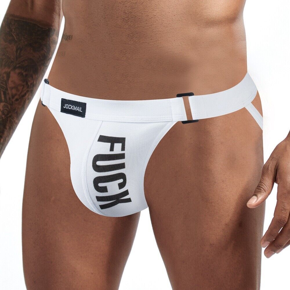 JOCKMAIL Men Sexy Jockstrap Underwear Buckle Cotton Backness Briefs Underpants @
