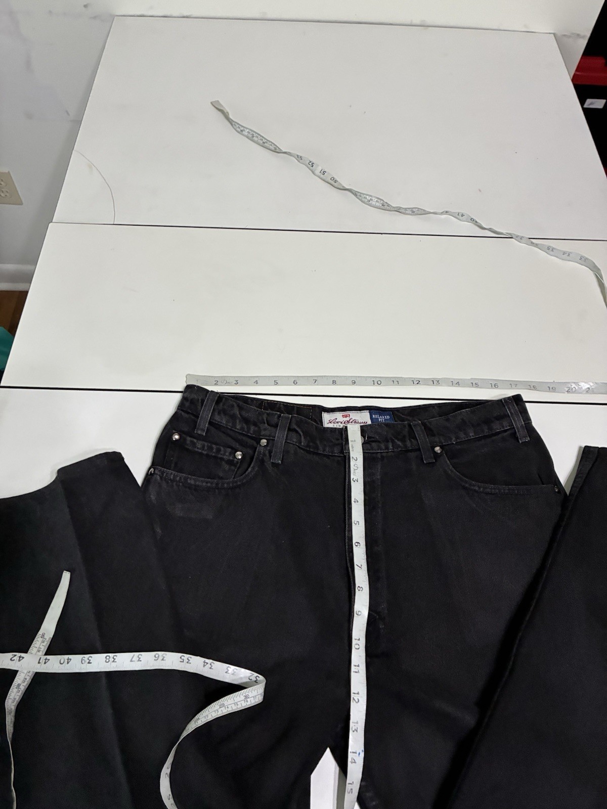 Levi’s 540 Jeans 38×30 Black Relaxed Fit Signature Series Denim Skater Baggy 90s