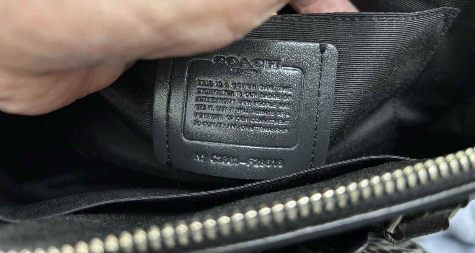 Coach Sierra Satchel Metallic Graphics Excellent