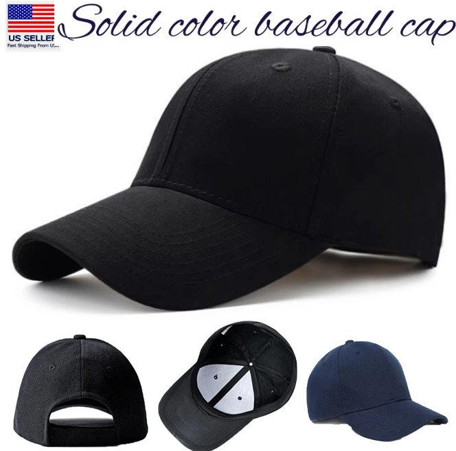 Solid Plain Baseball Cap Trucker Camo Blank Hat Ball Men Women Adjustable VC
