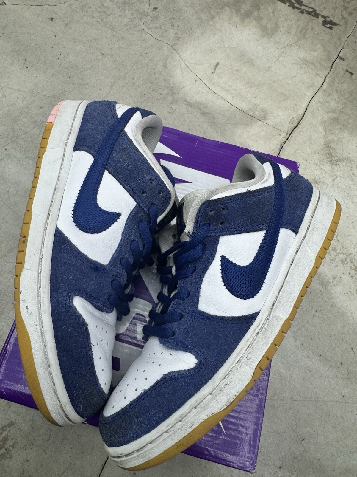 Size 2.5 – Nike SB Dunk Low Los Angeles Dodgers Dn3675 401 Blue/white
