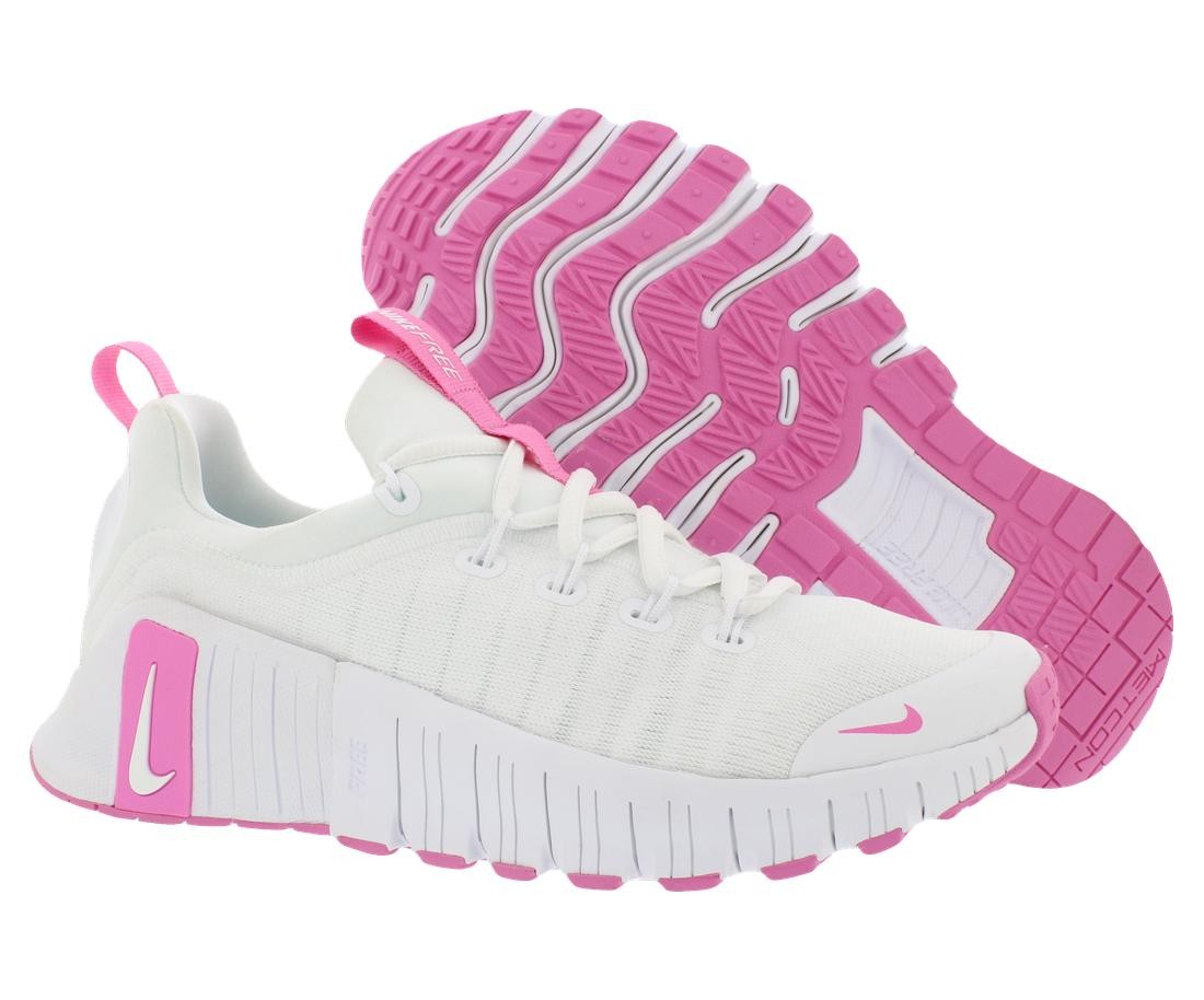 Nike Free Metcon 6 Womens Shoes Size 11, Color: White/Playful Pink