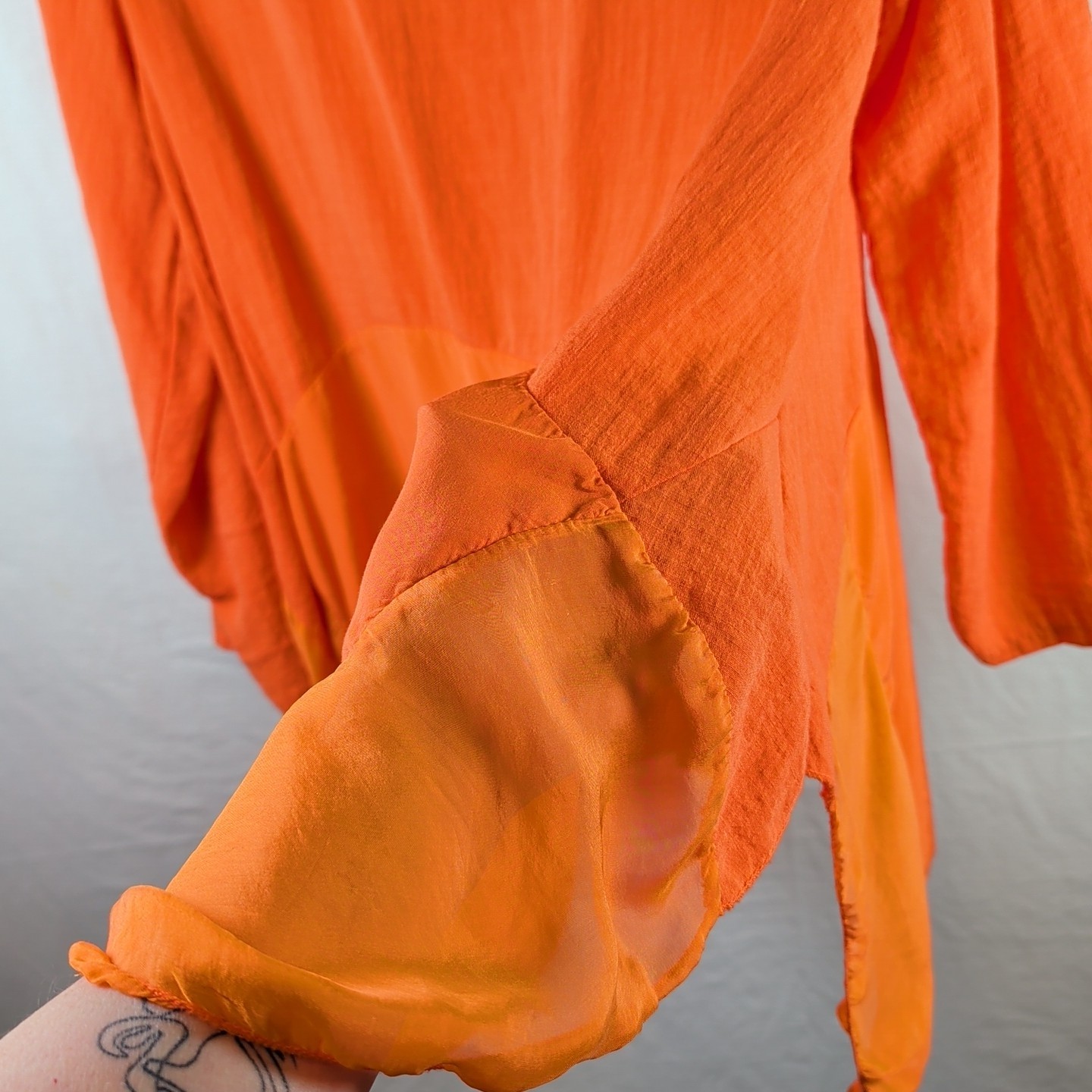 Bella Amore Italian Boho Tunic – Size L/XL – Flowy Beach Cotton Rayon Silk