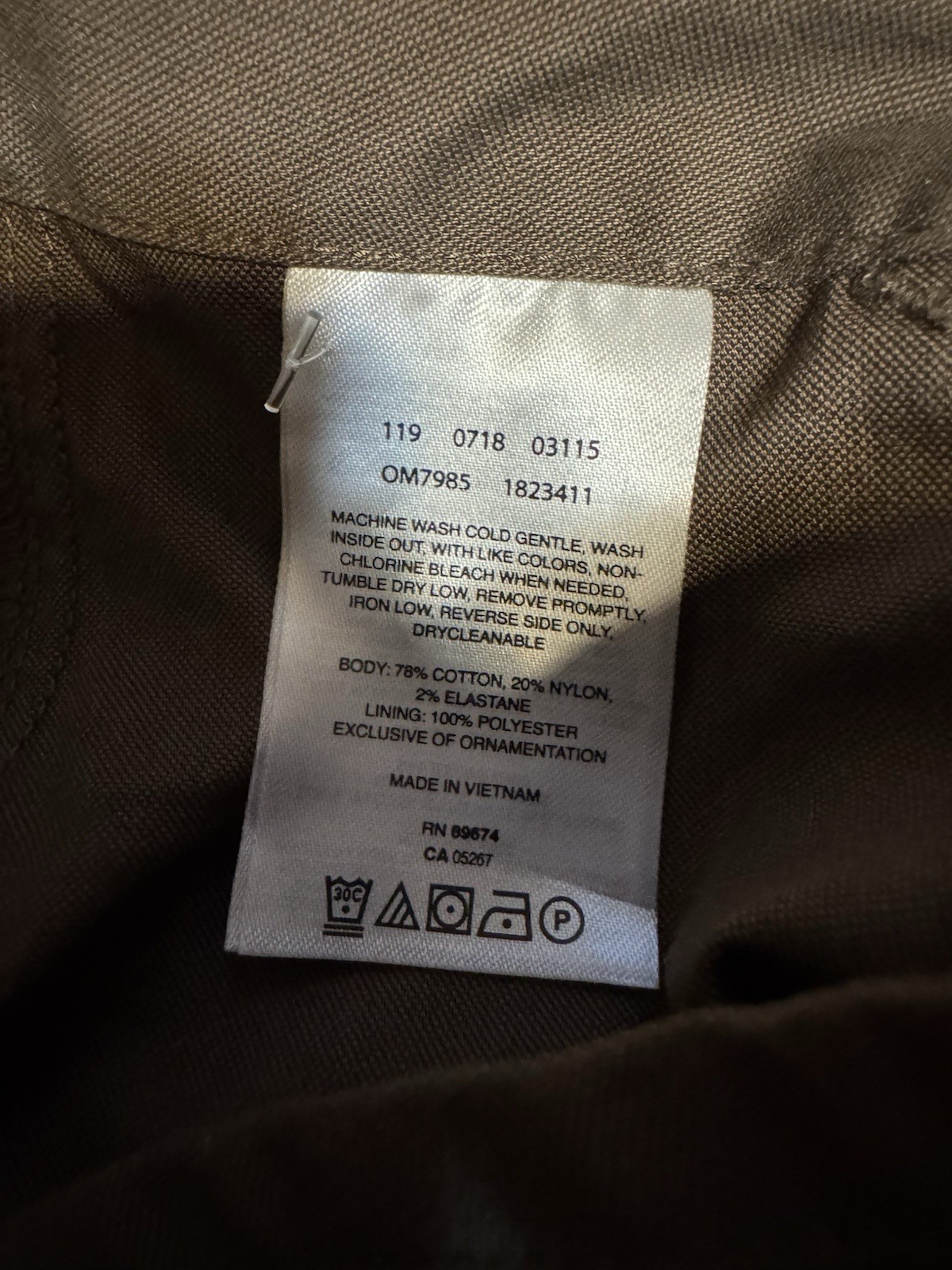 Mountain Hardwear Men’s Hardwear AP Pants Brown Outdoor Hiking Size 30×32