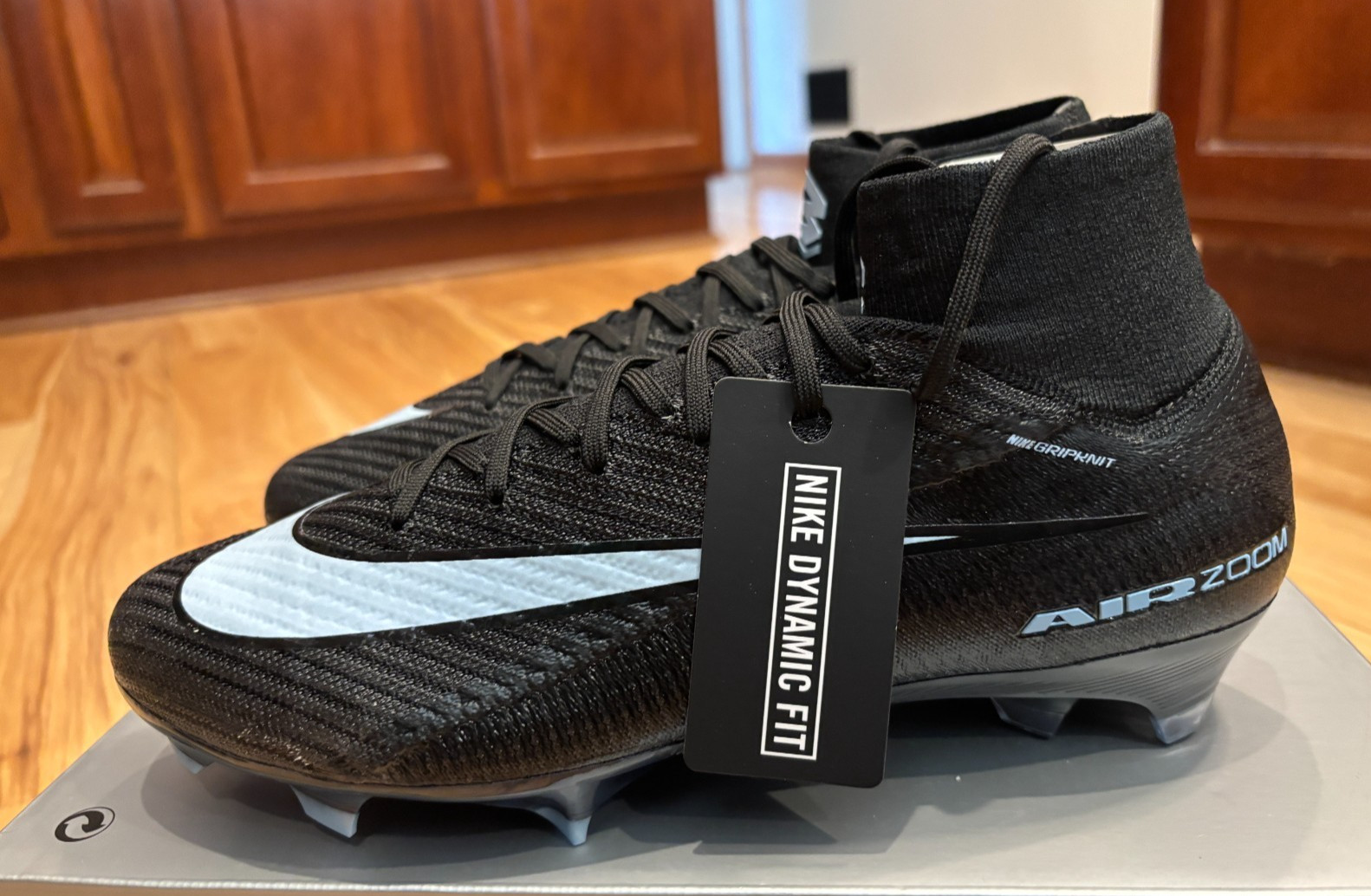 Nike Zoom Superfly 10 Elite FG Black Ice Blue FQ1454 001 Men’s Size 10.5