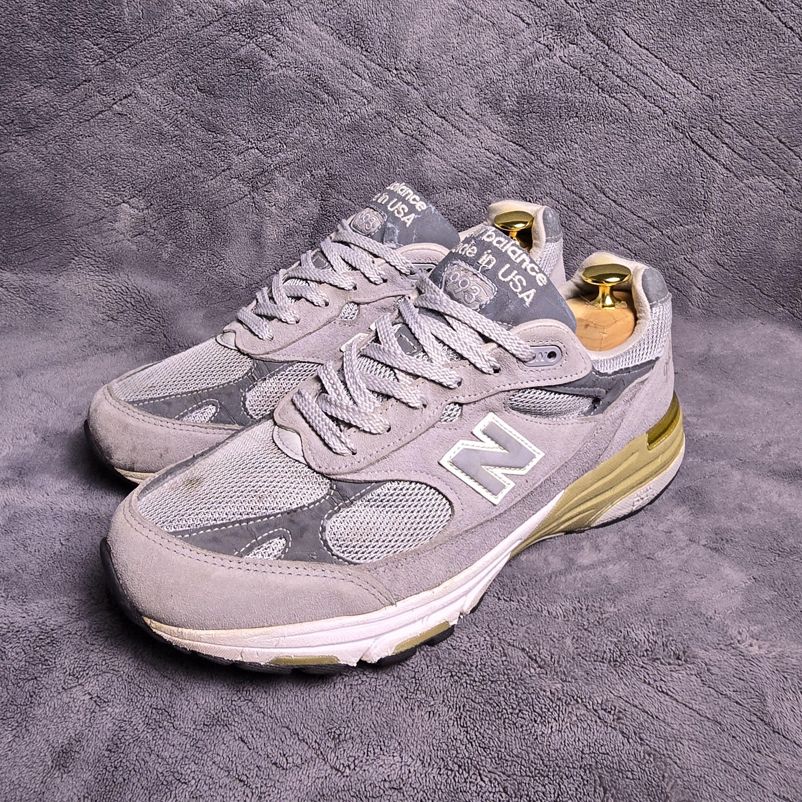 New Balance 993 Shoes Mens Size 8 4E Wide Gray Made USA Running Sneakers MR993GL