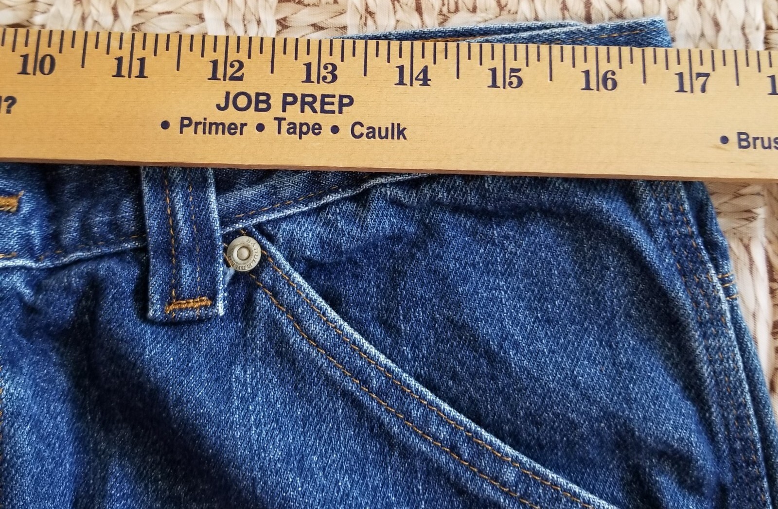 Saddlebred Straight Leg Carpenter’s Jeans Men’s W32x32 Blue Medium Wash Denim
