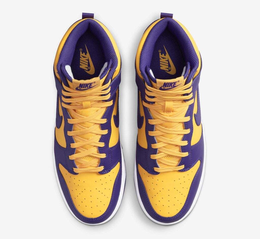 Nike Dunk High Retro Lakers DD1399-500 Yellow Purple Men’s US4-14 NEW