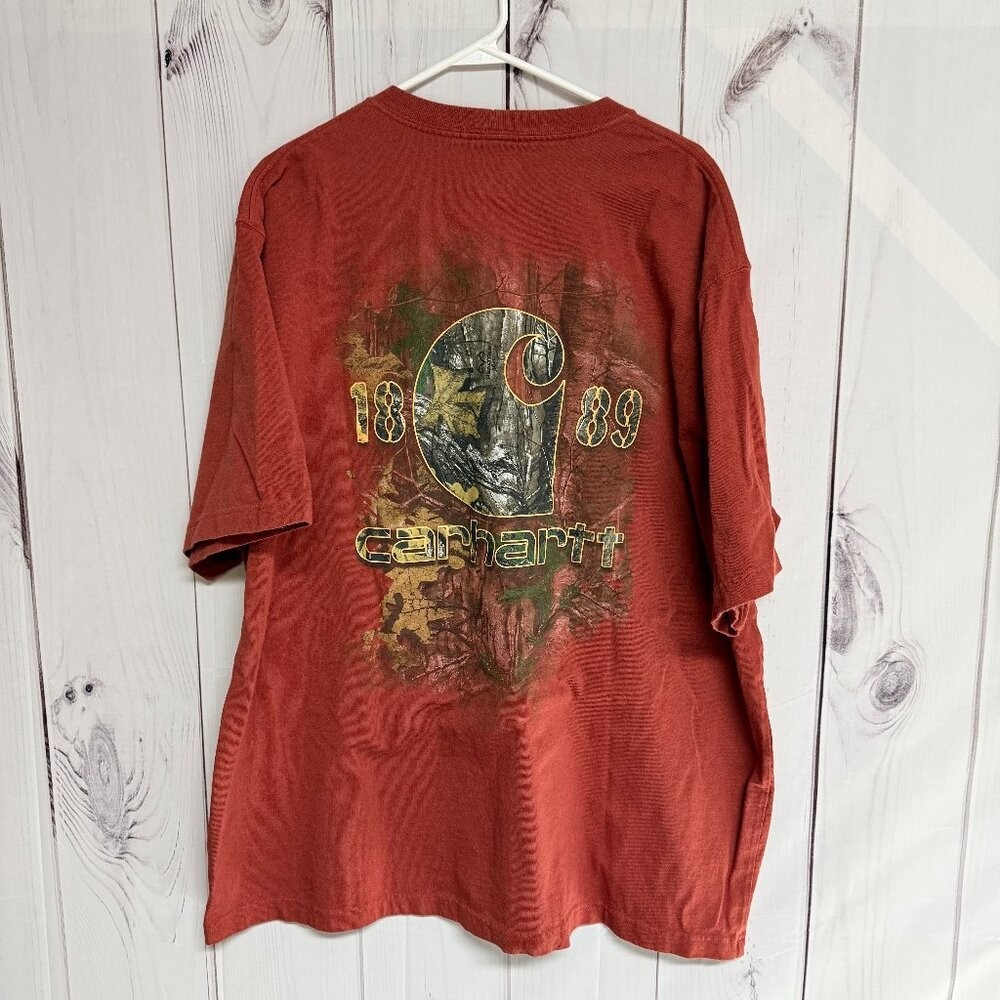Carhartt Men’s Original Fit Pocket T-Shirt 2XL Burnt Orange EUC